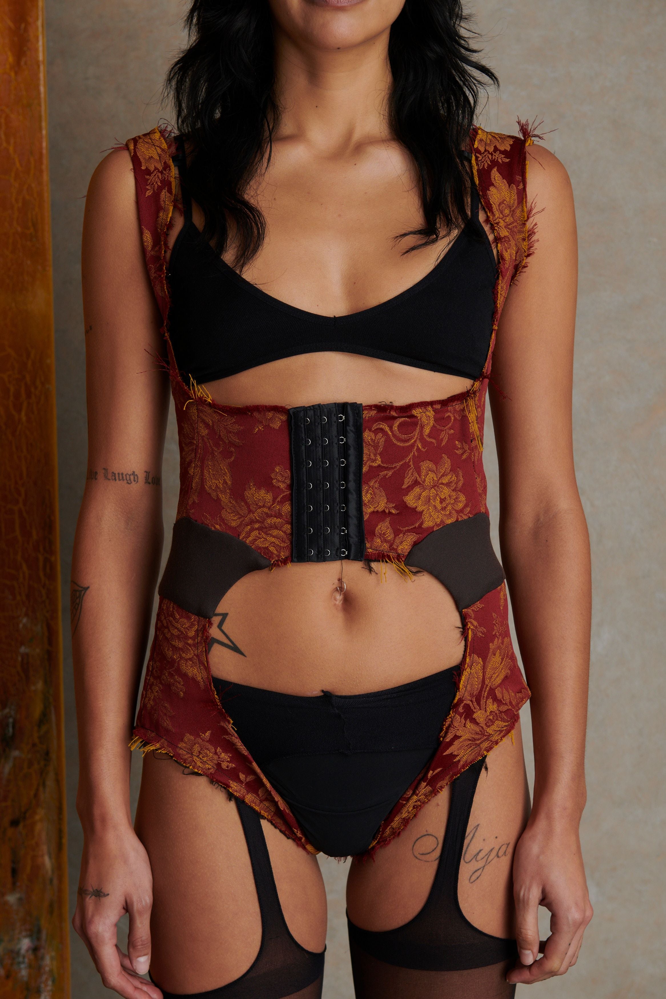Furn playsuit - floral jaquard