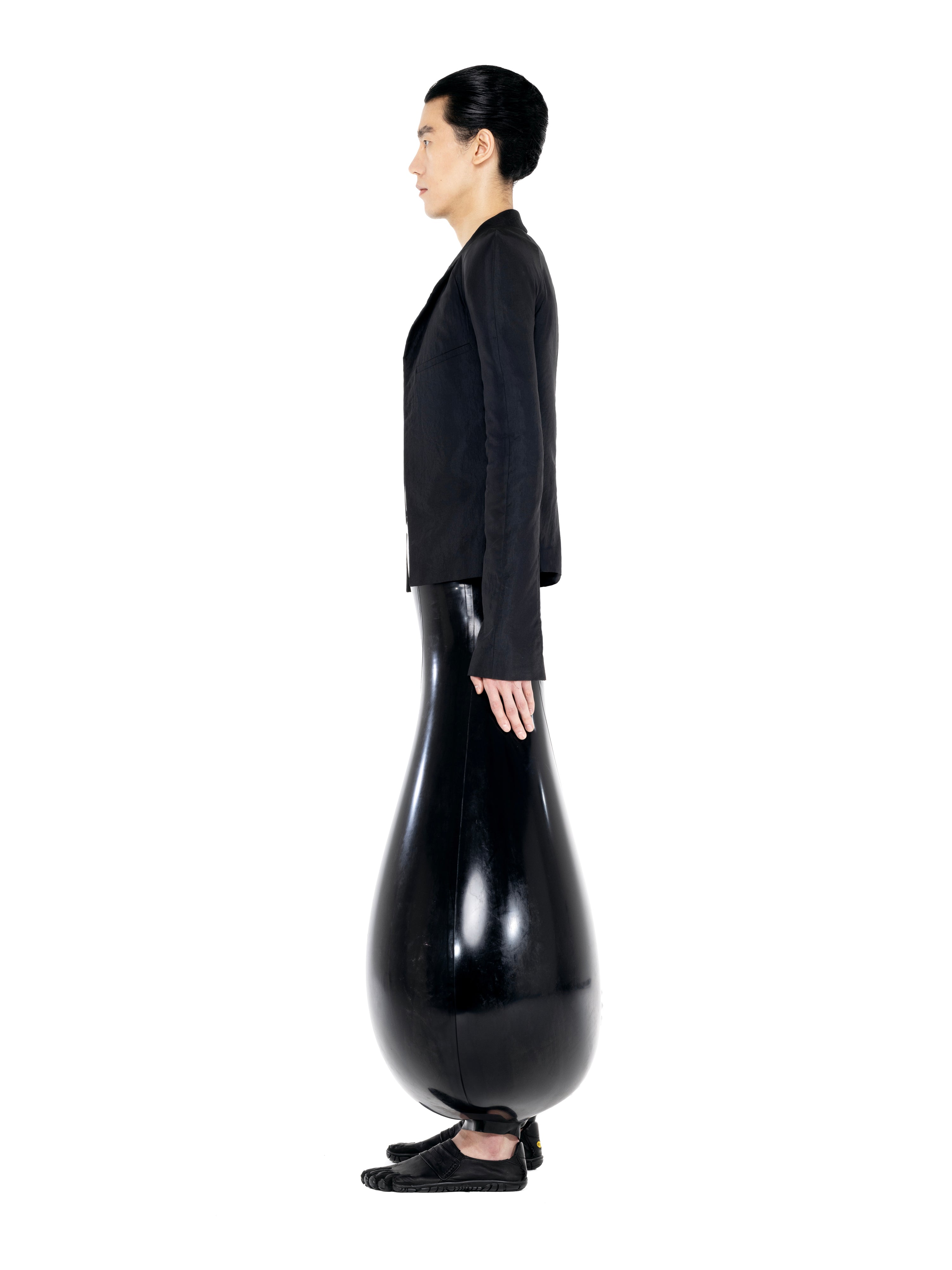 Black limo inflatable trousers | harri exclusive