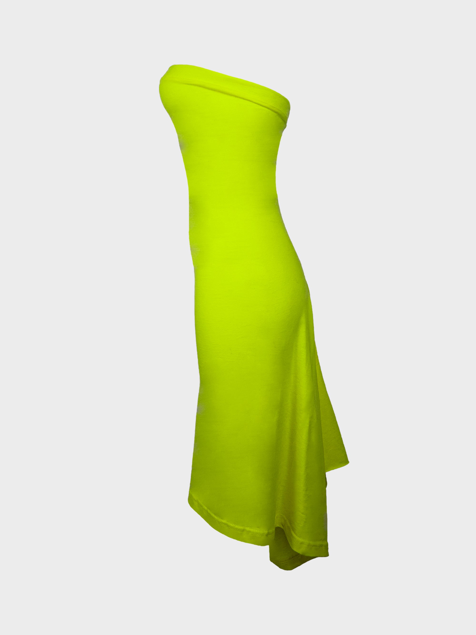 Strapless draped dress