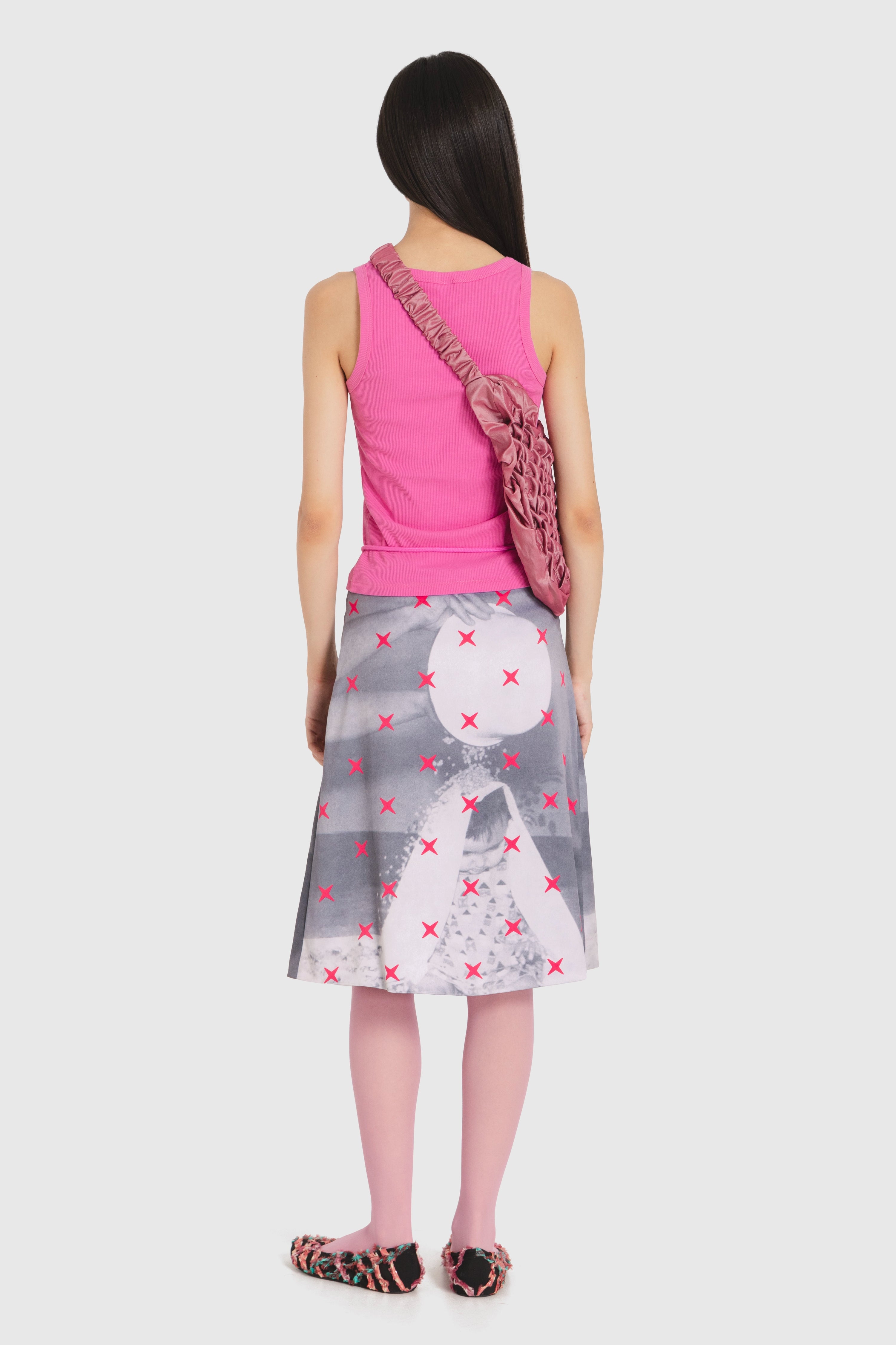 Skirt midi with print