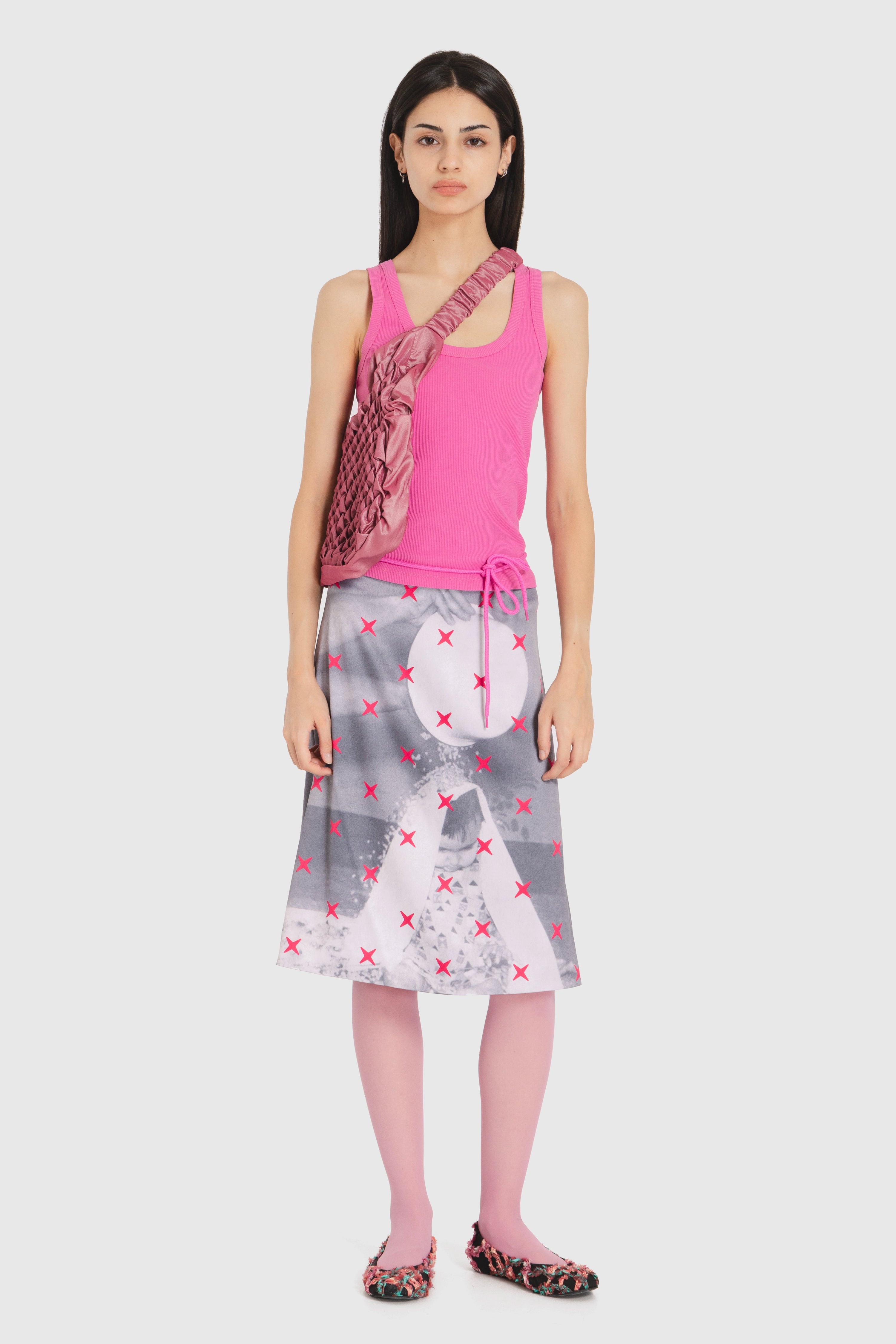 Skirt midi with print