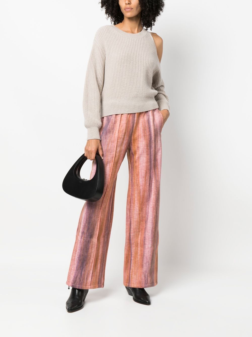 Lilie needle punch jogger pants