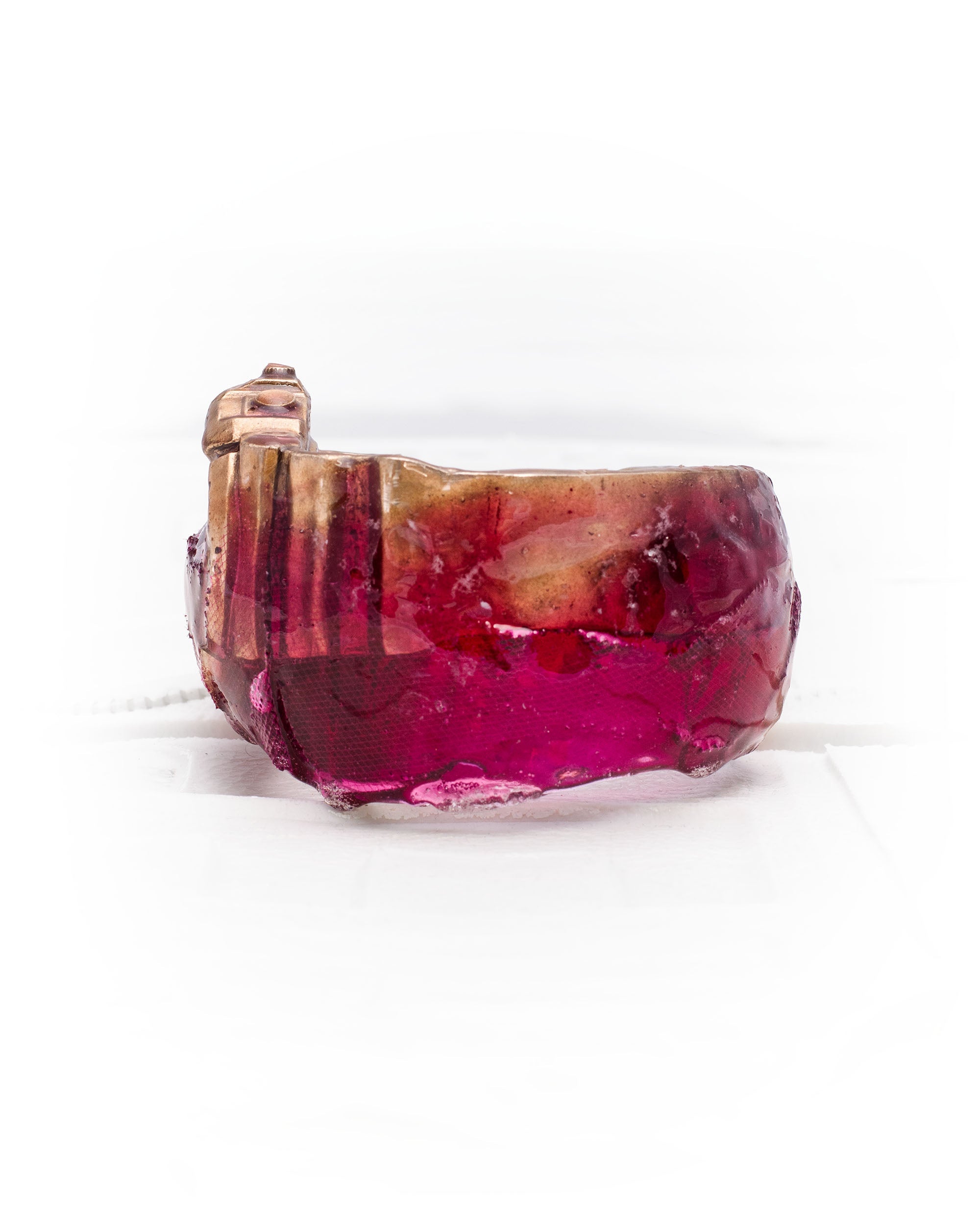 Tourmaline bronze watch bracelet
