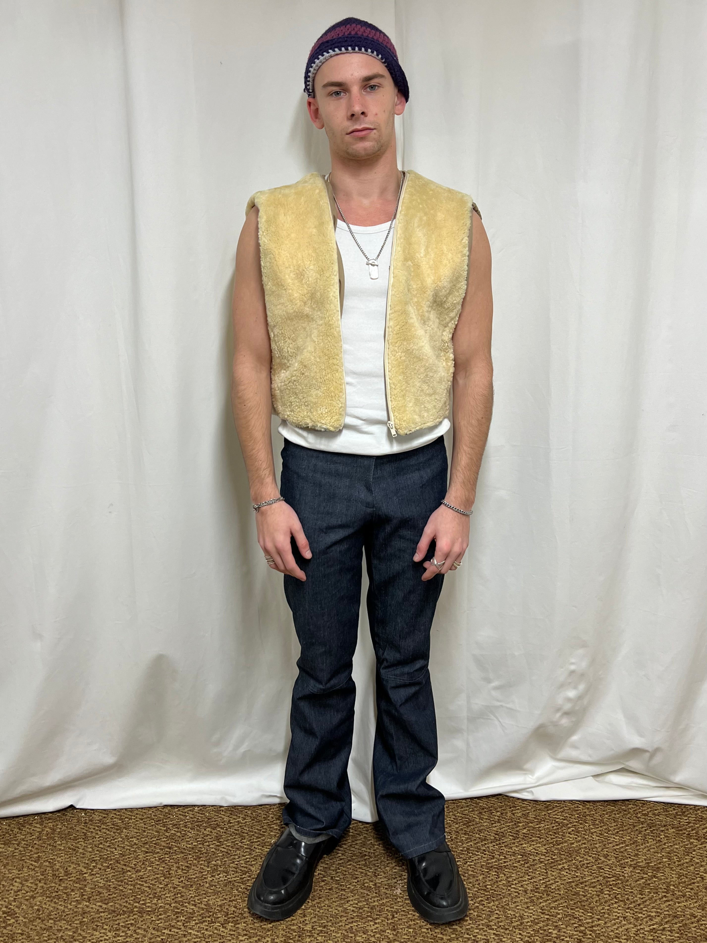 Shearling vest