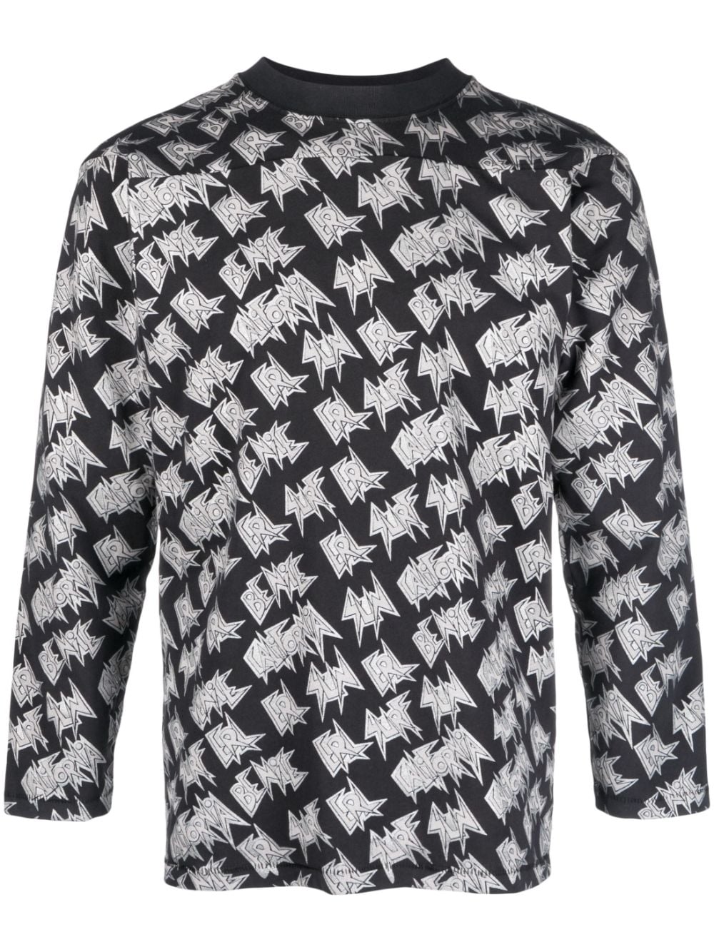 Unisex printed longsleeve tshirt knit