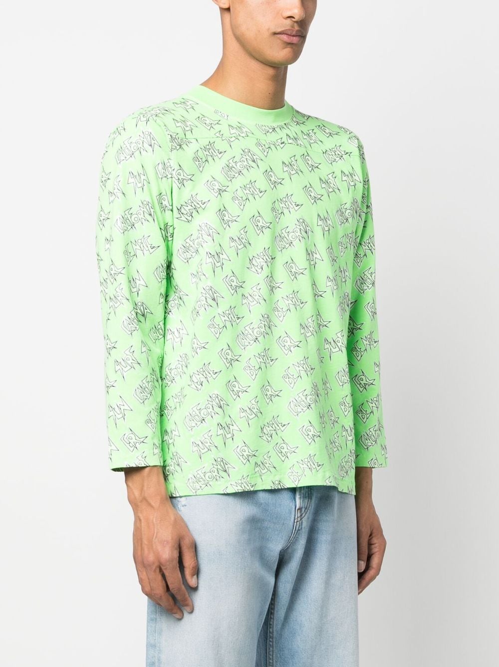 Unisex printed longsleeve tshirt knit