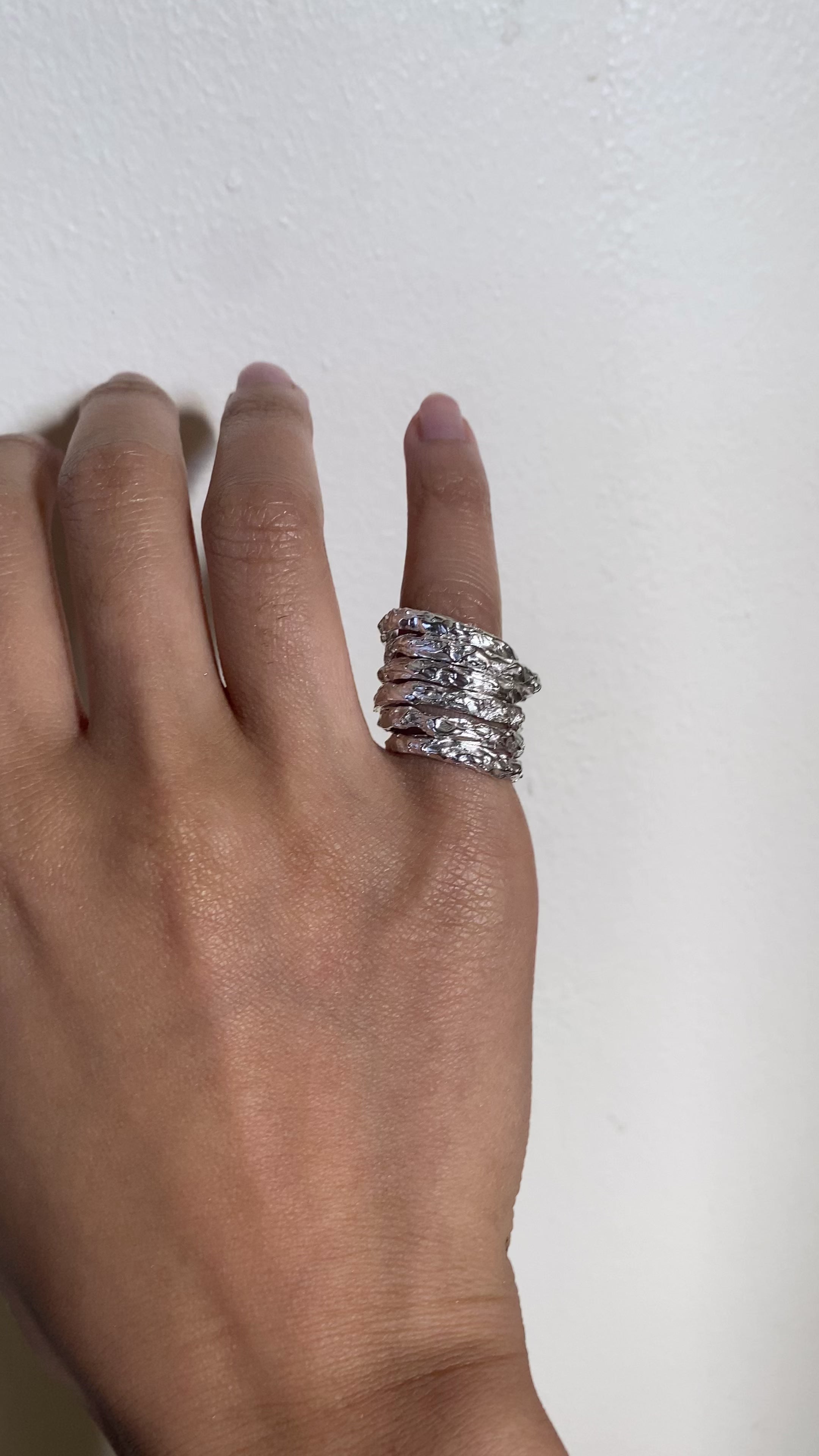 Pinkie's up! ring - silver