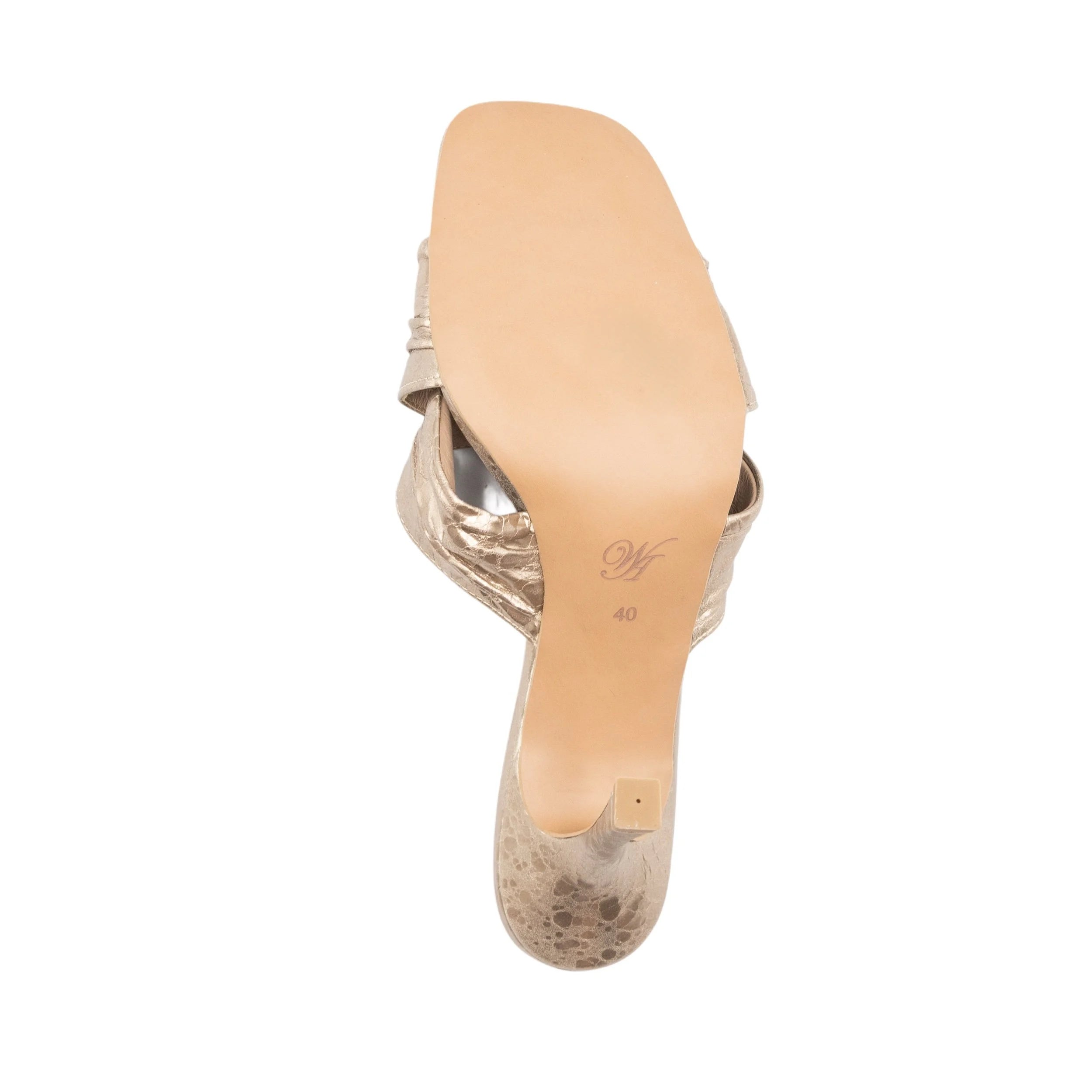 Famous heel in gold
