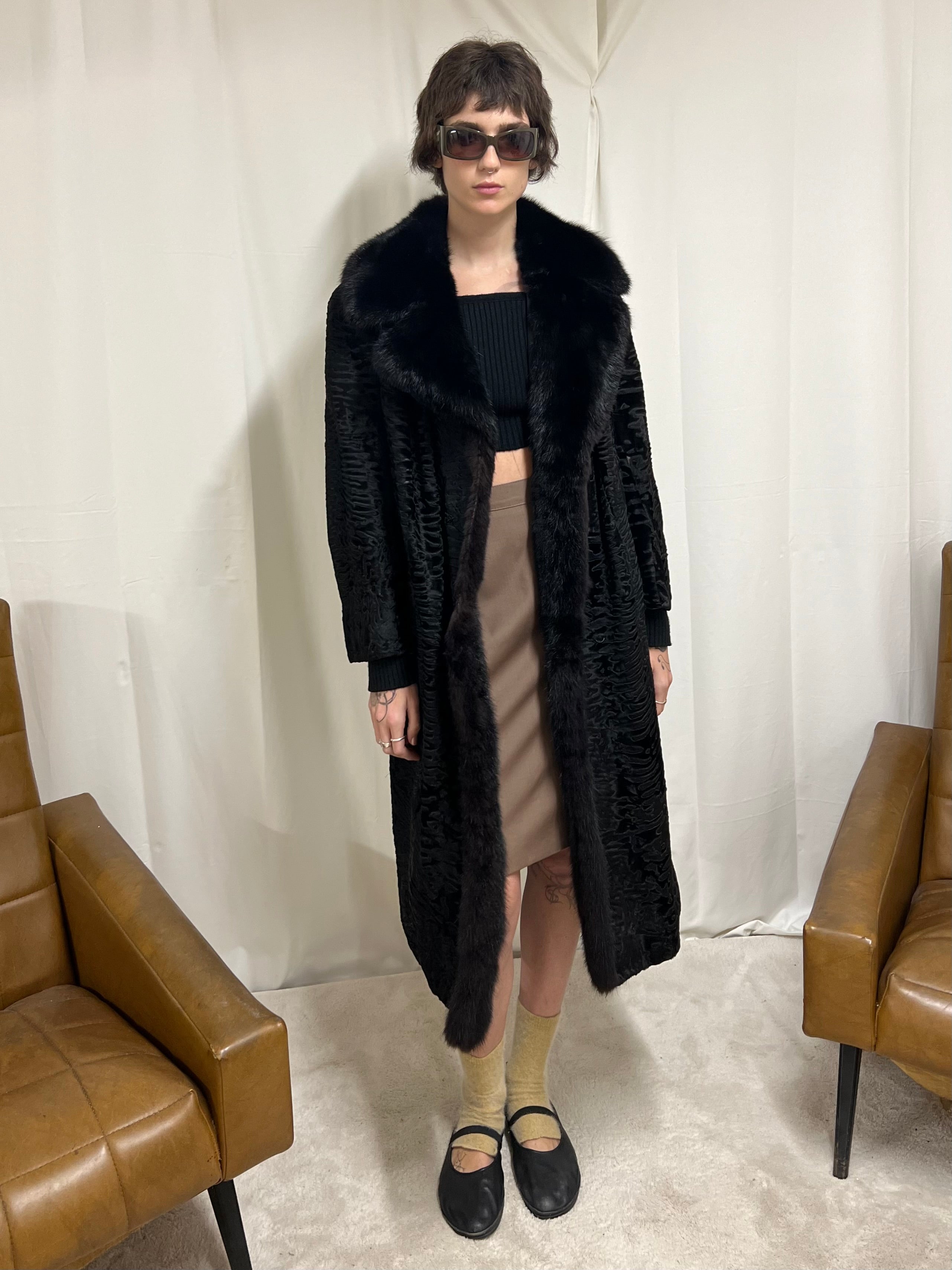 Astrakan coat