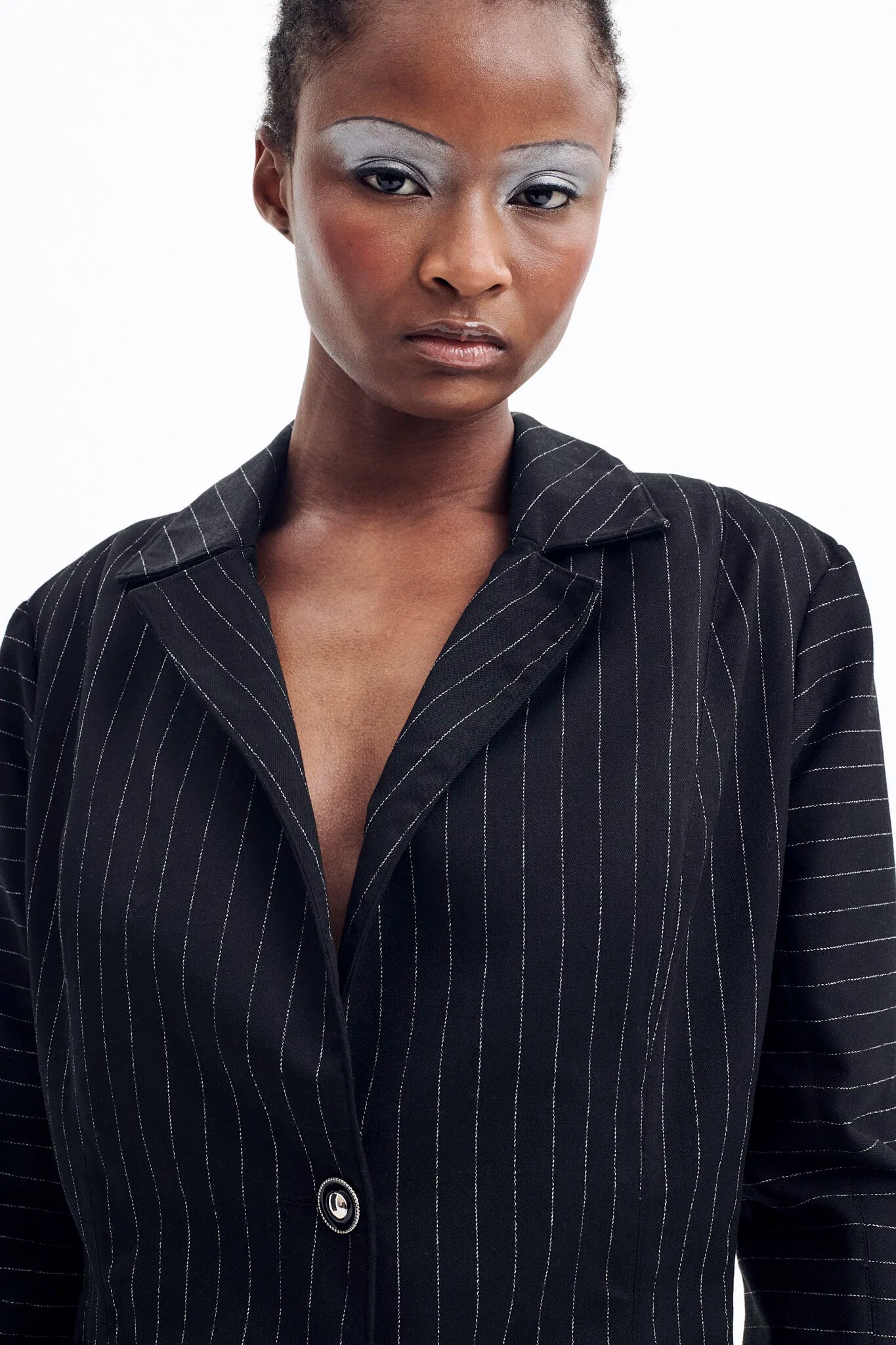 Veste tailleur à rayures