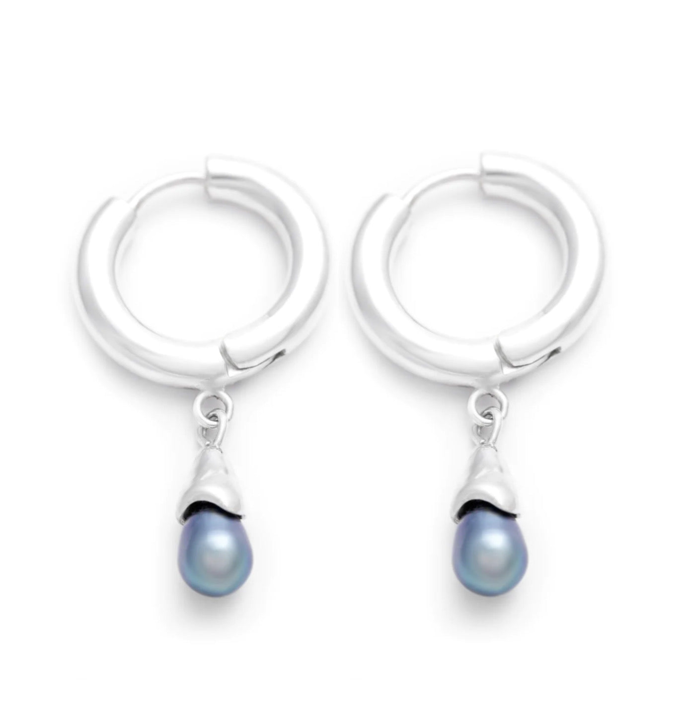Melted & pearl loa hoop