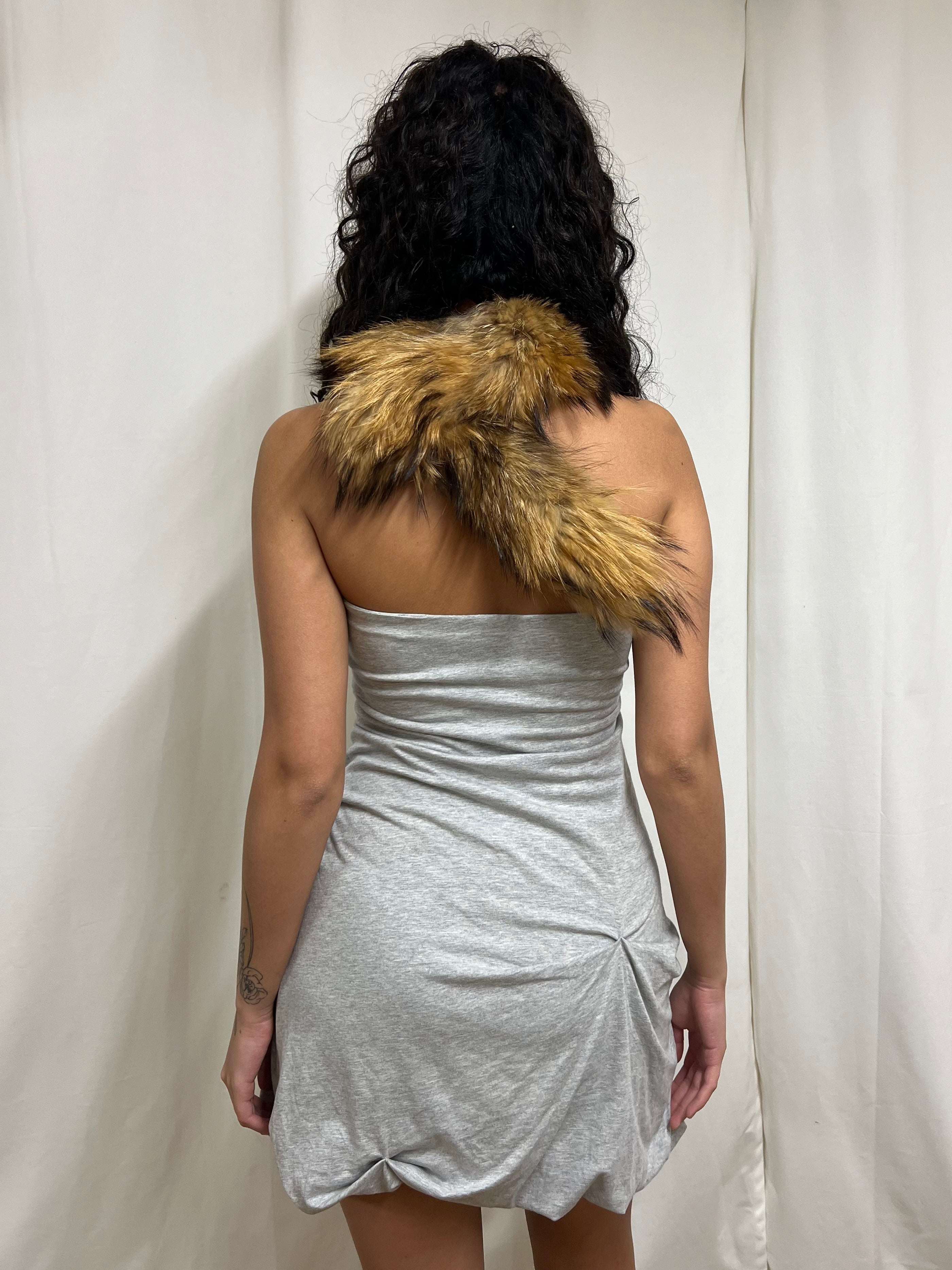 Ruched jersey dress