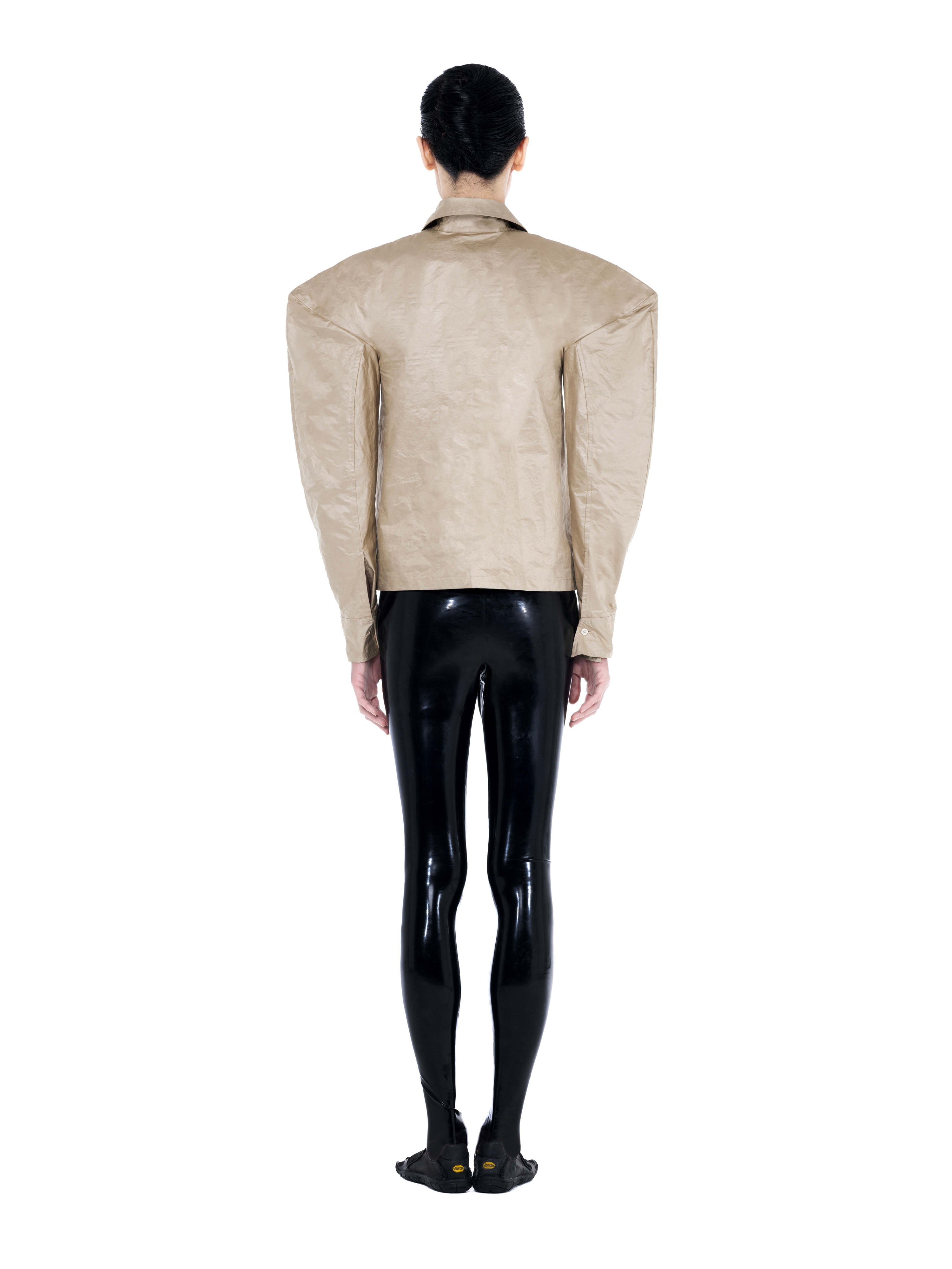 Essential latex tights | black