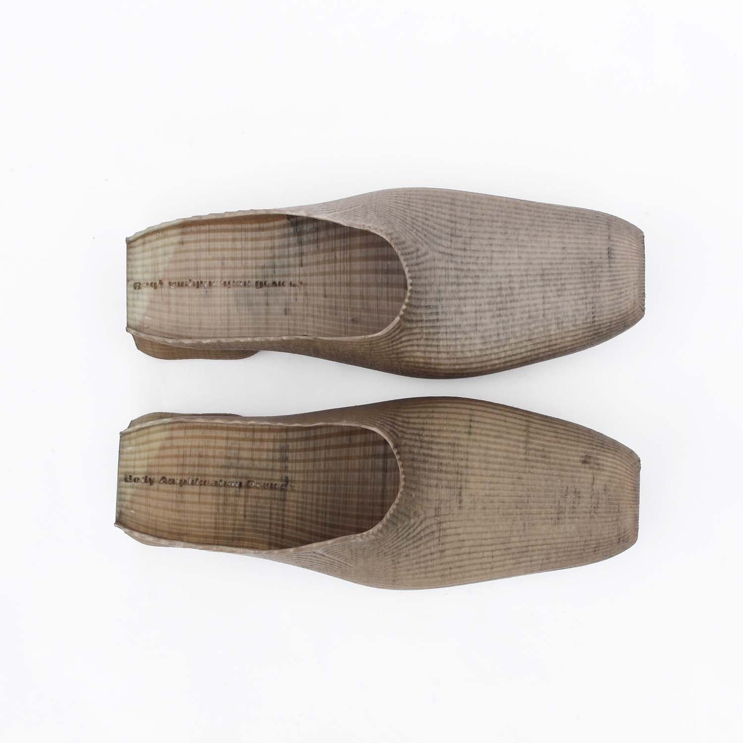Cowboy rubber mules - dyed light tan