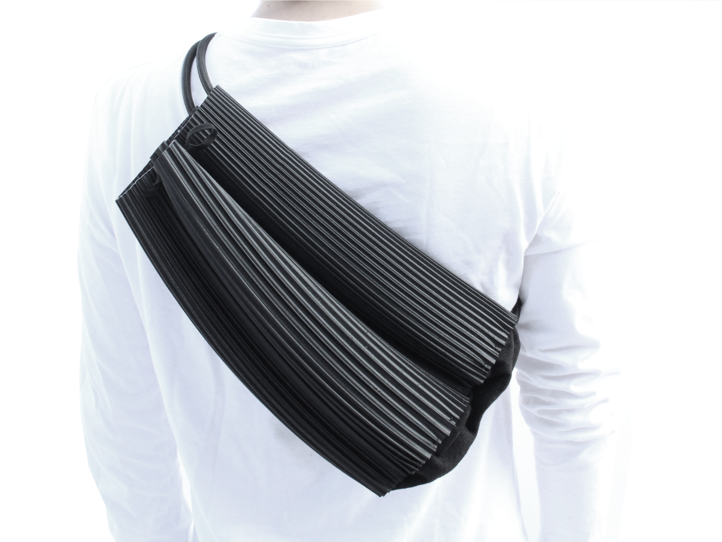 Rubber body bag, black