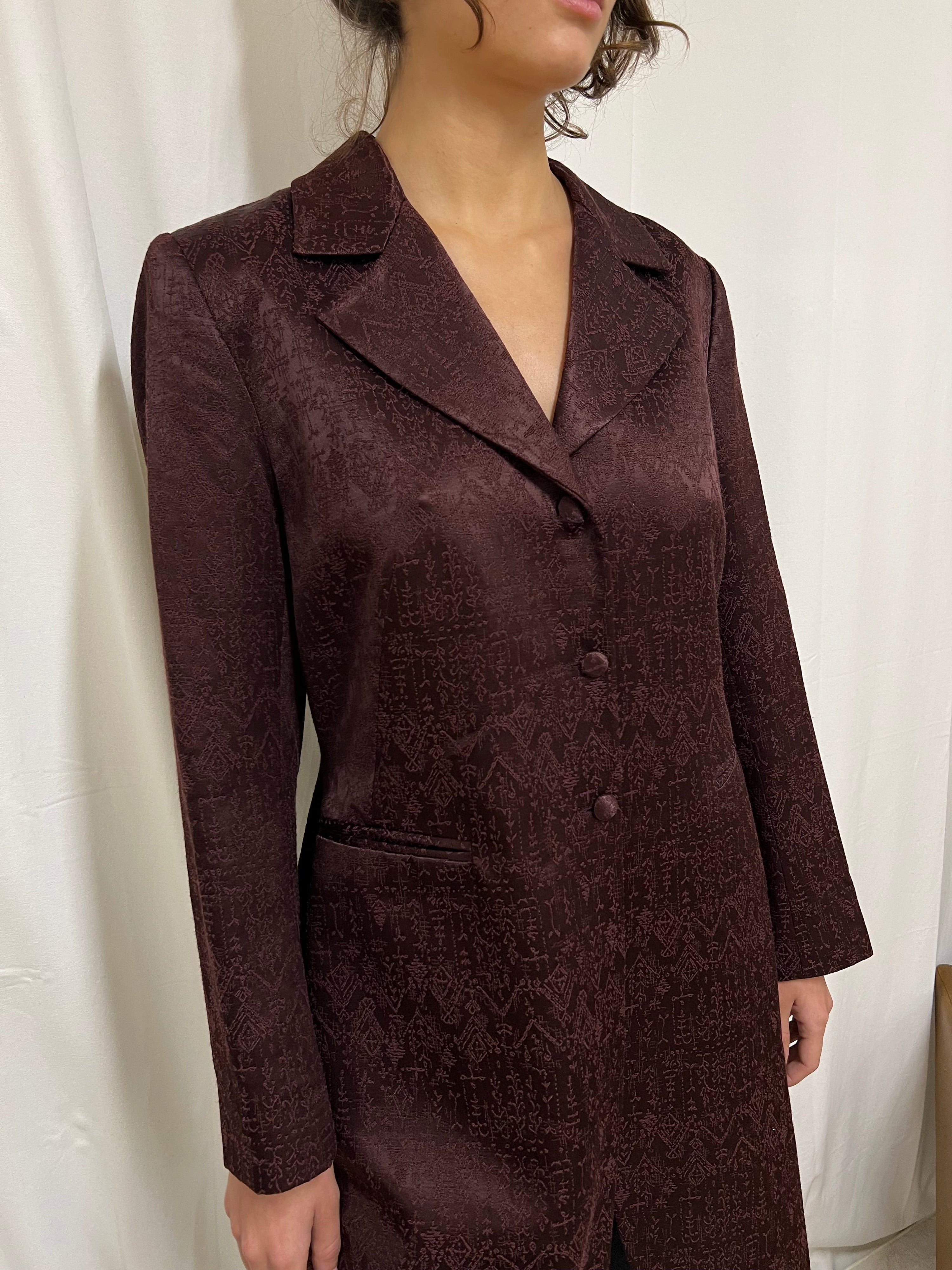 Satin evening jacket