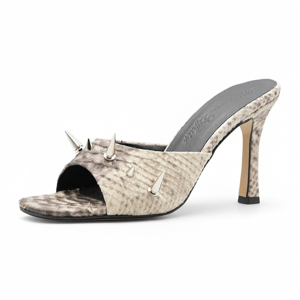 Spotlight heels in smoke