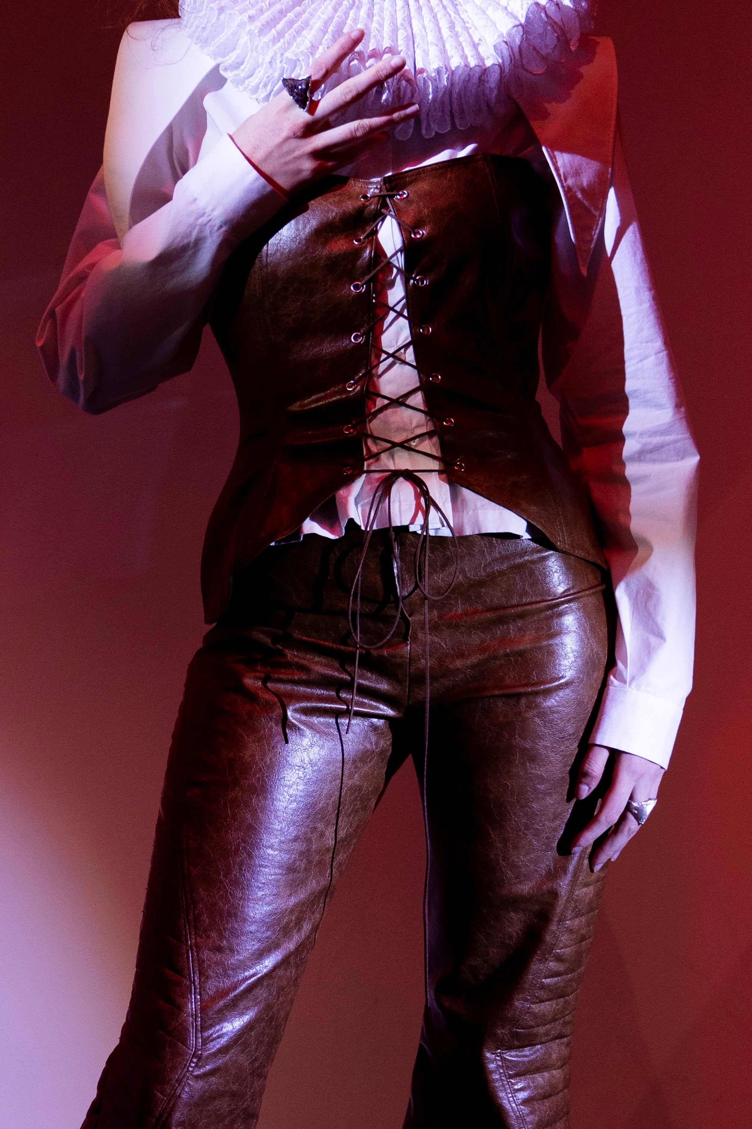 Corset marron