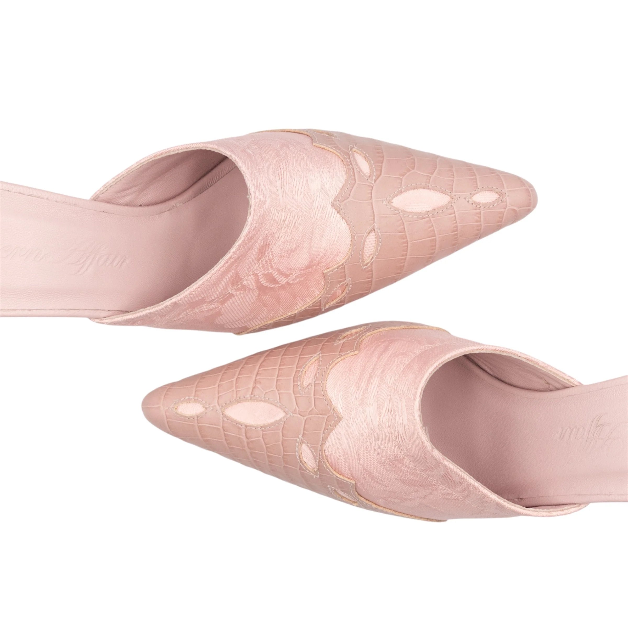 Cowgirl mules in delicate