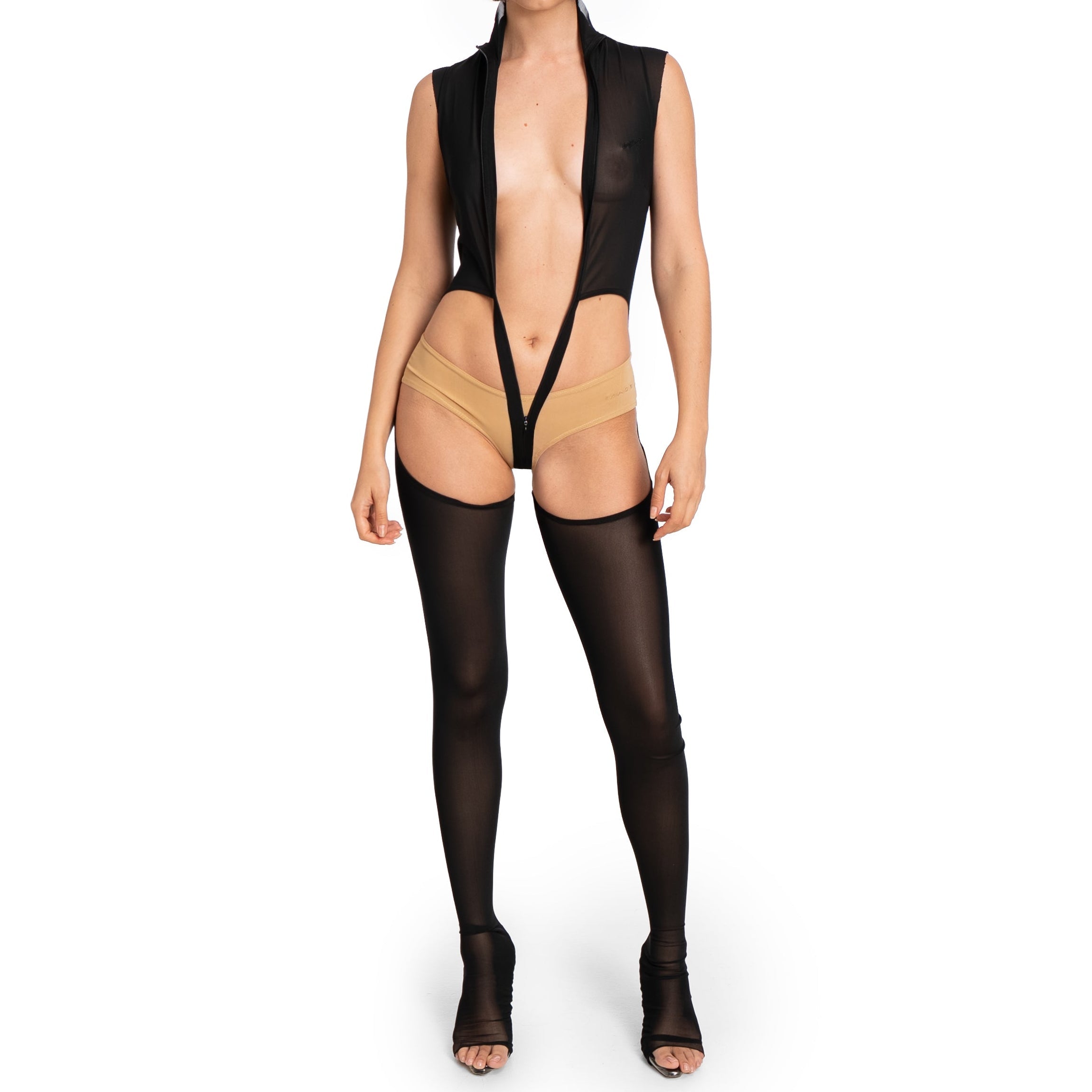 Strip body suit