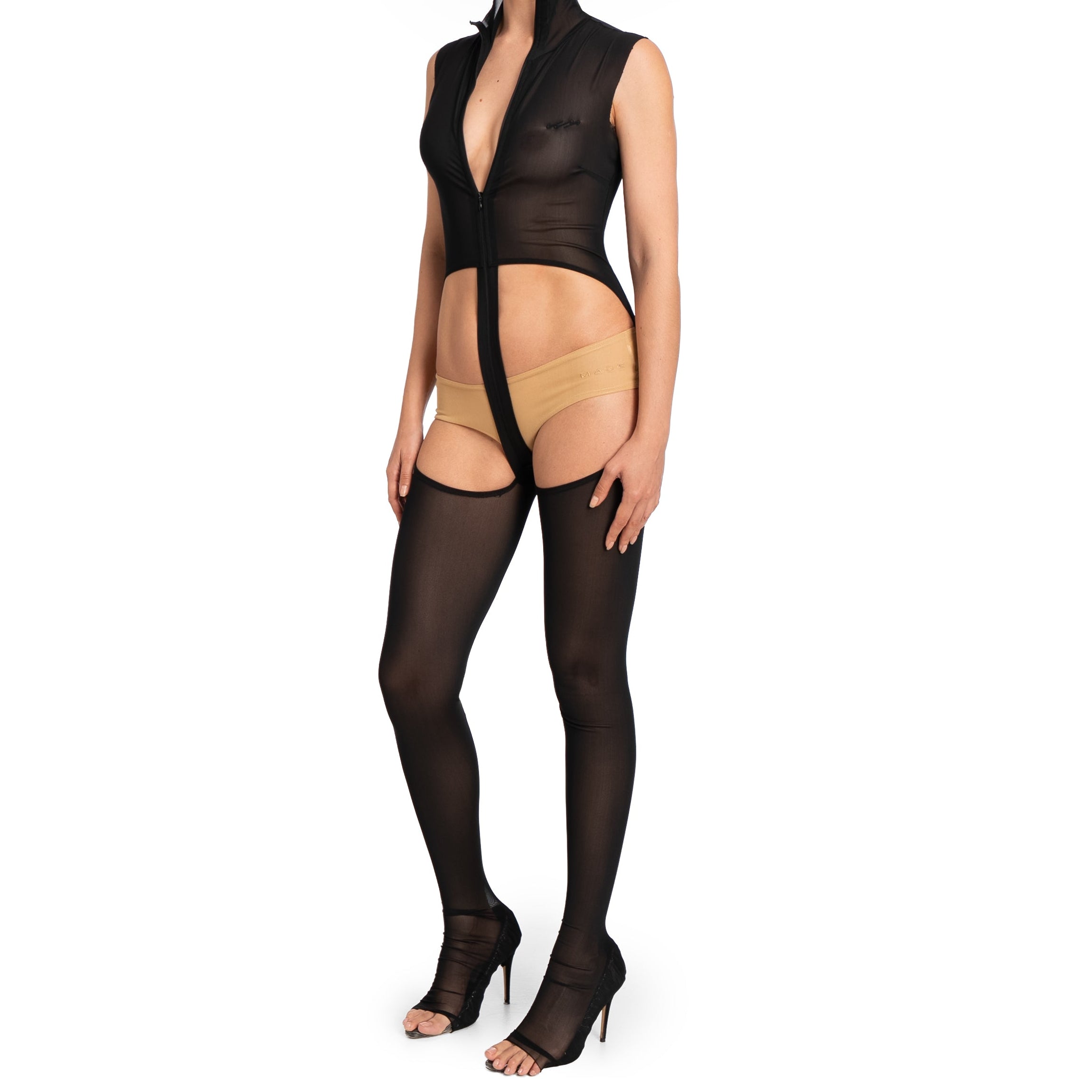 Strip body suit