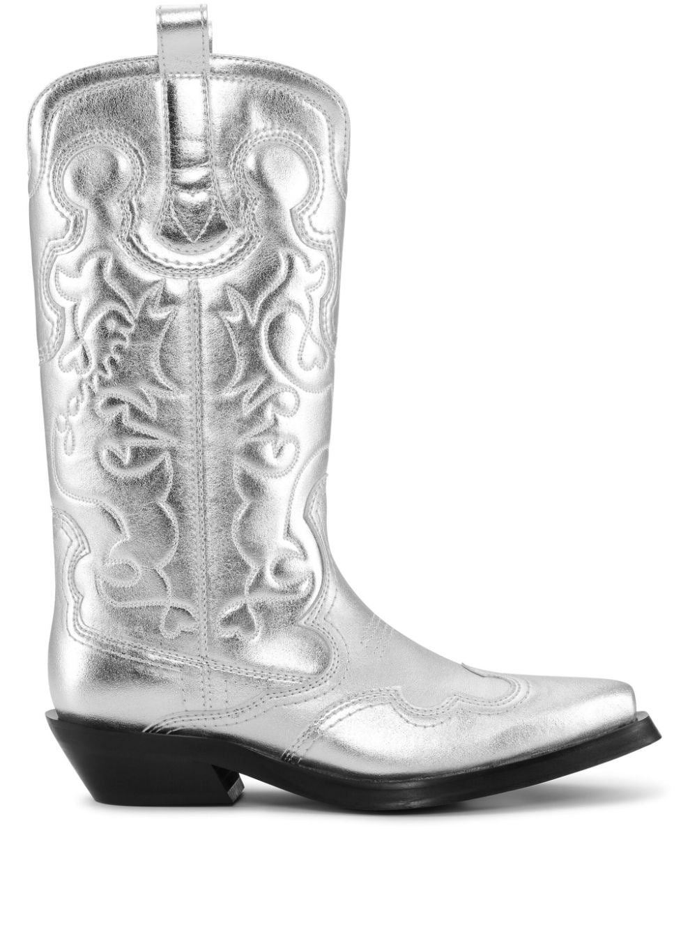 Mid shaft embroidered western