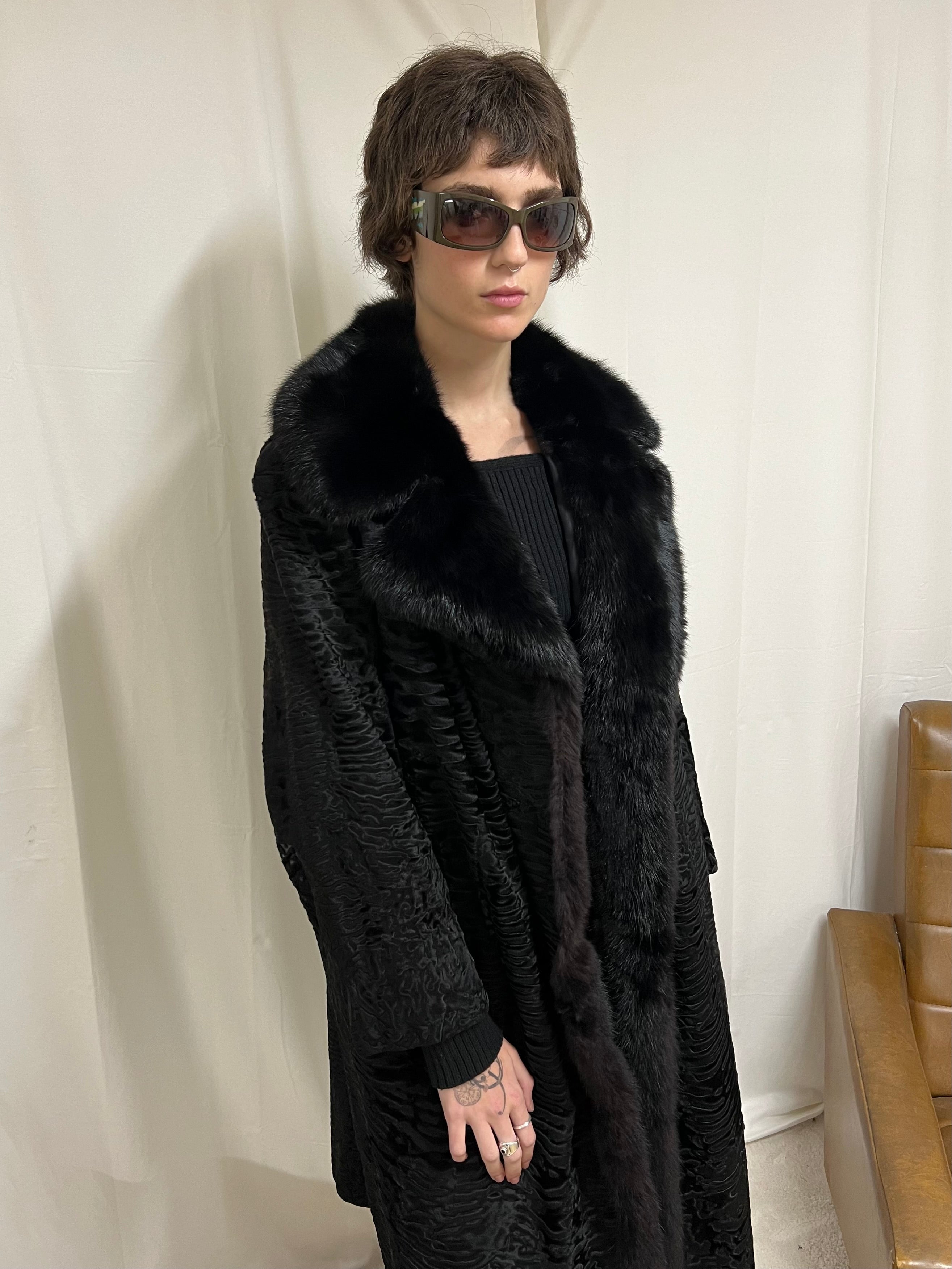 Astrakan coat