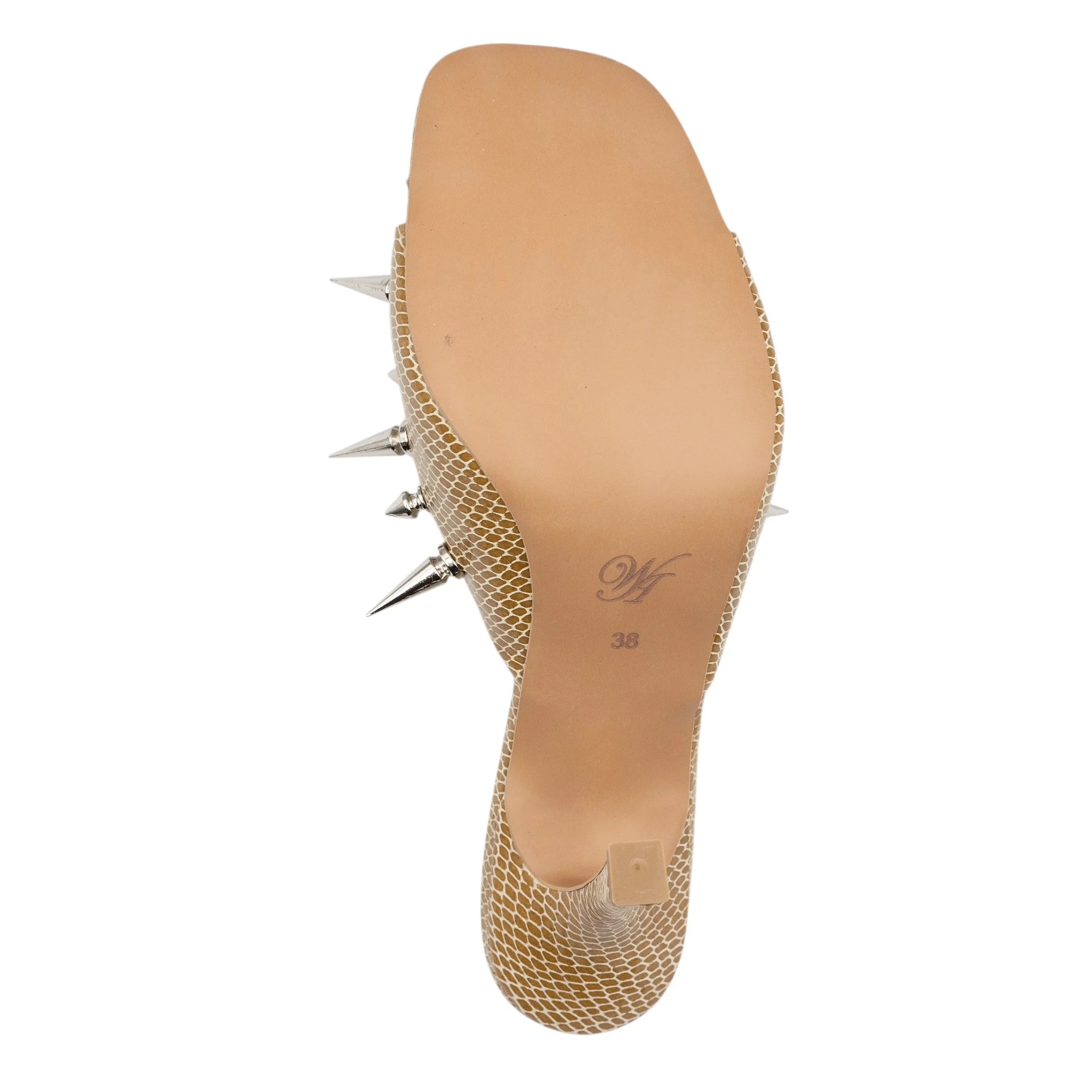 Spotlight heel in taupe