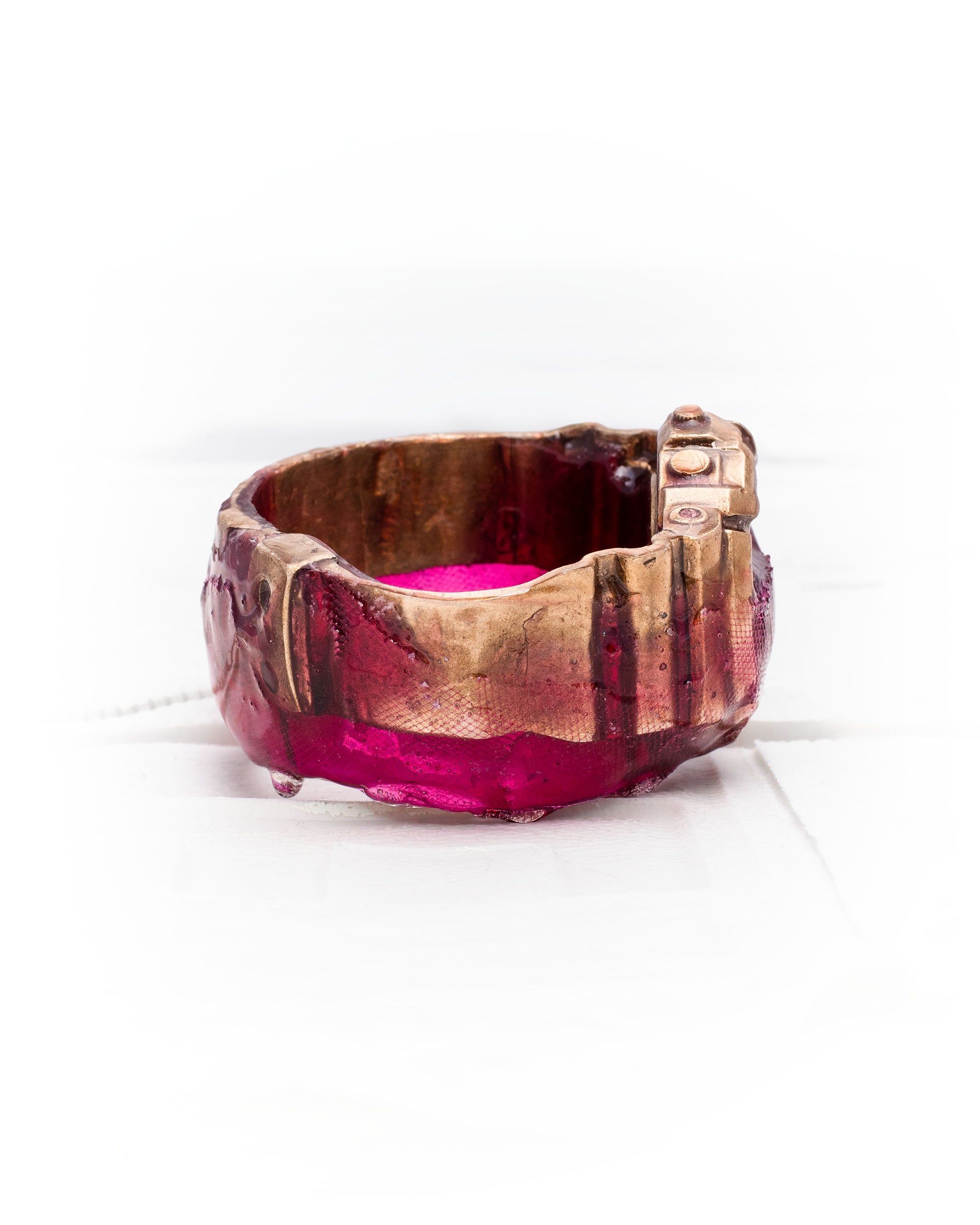 Tourmaline bronze watch bracelet
