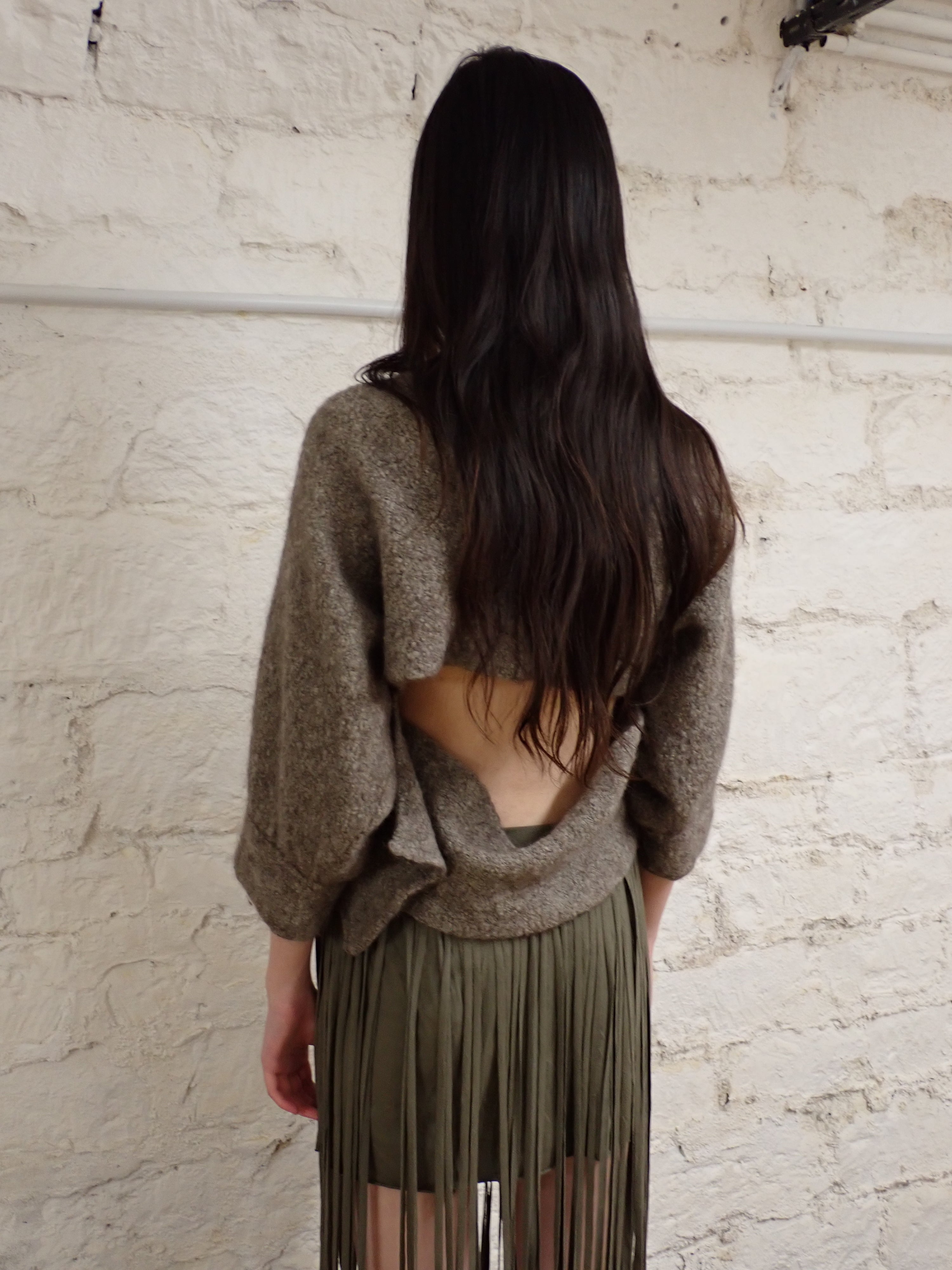 Asymmetrical cardigan