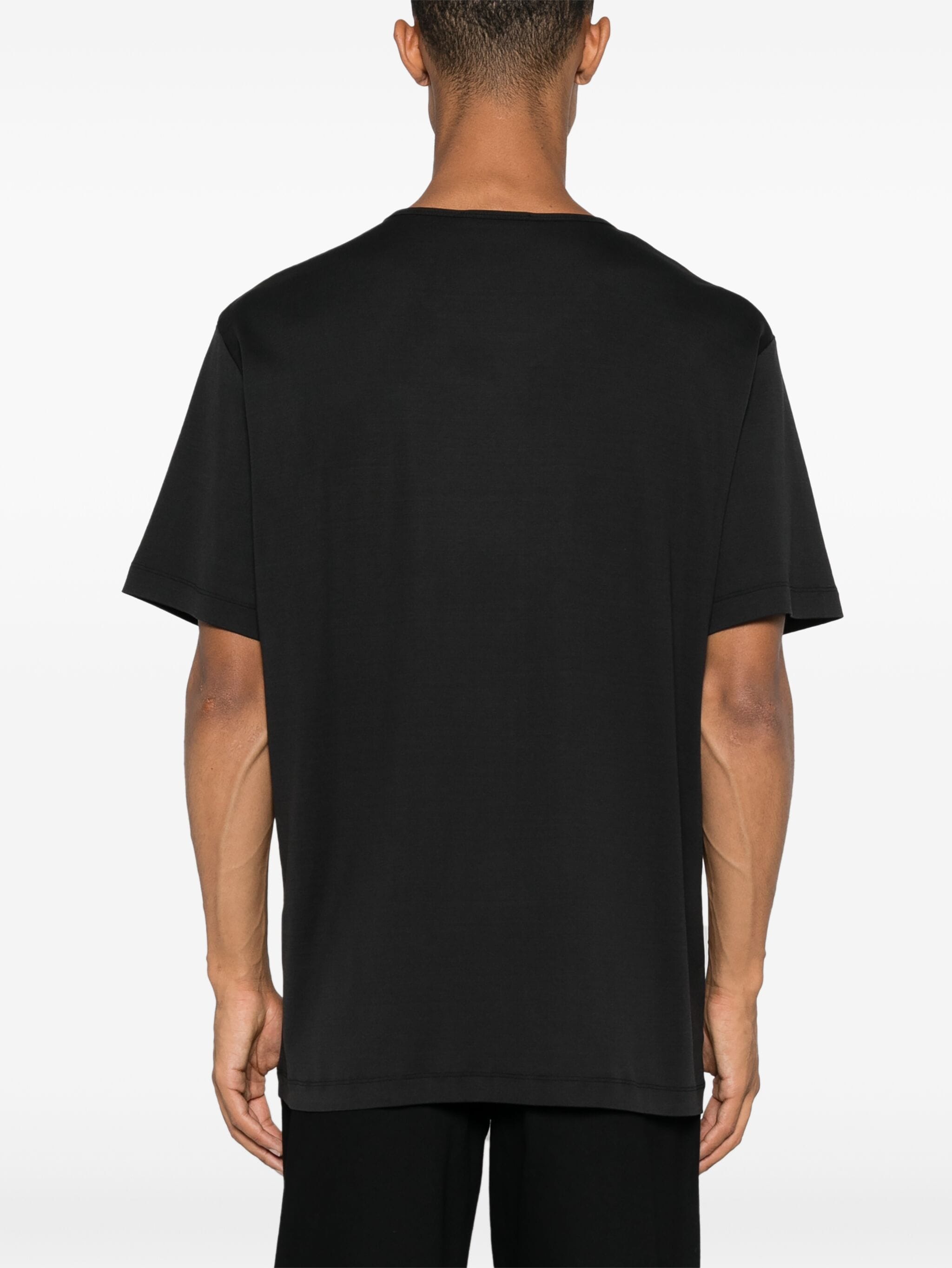 Rib u neck t-shirt
