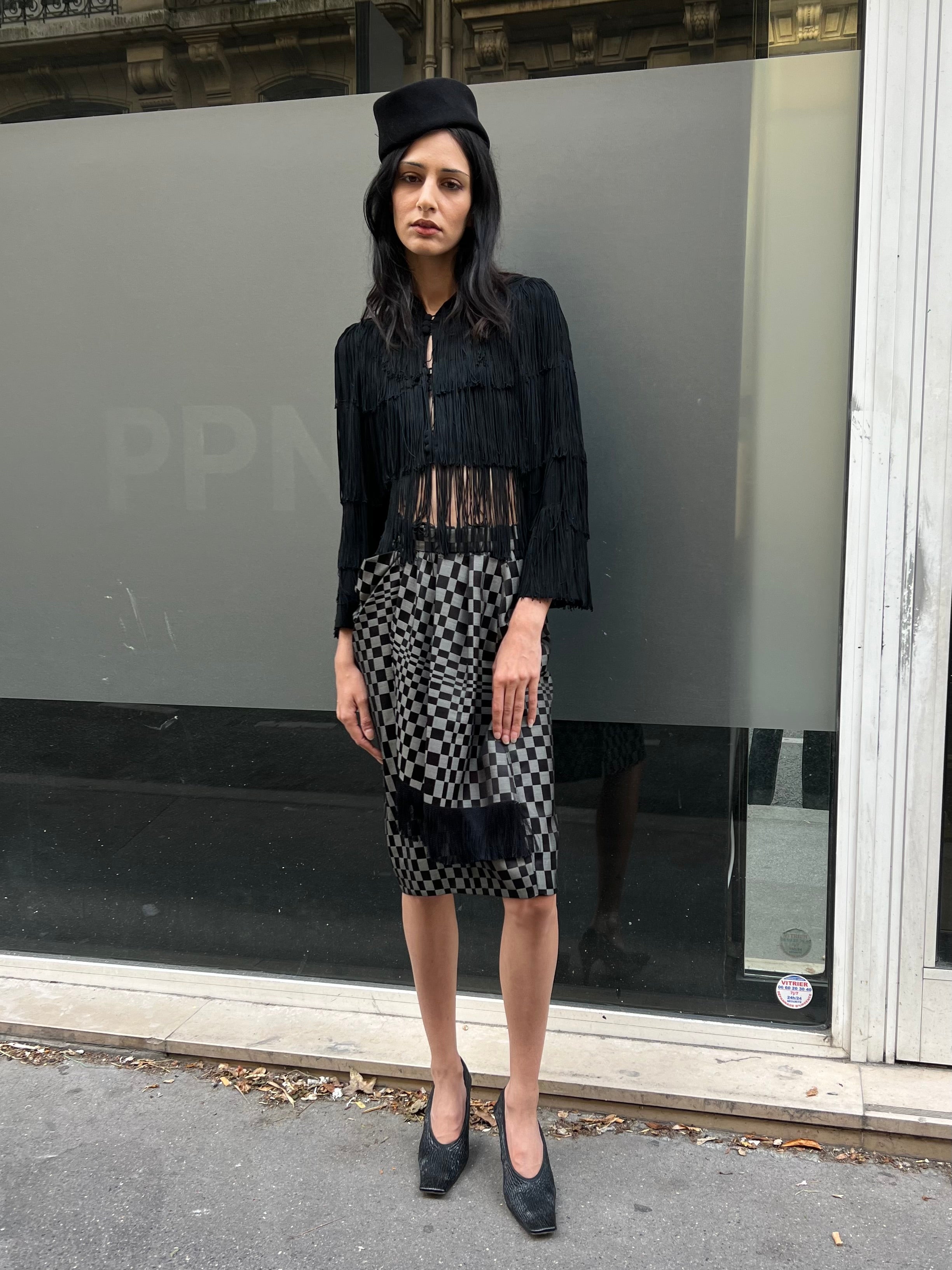 Checkered skirt