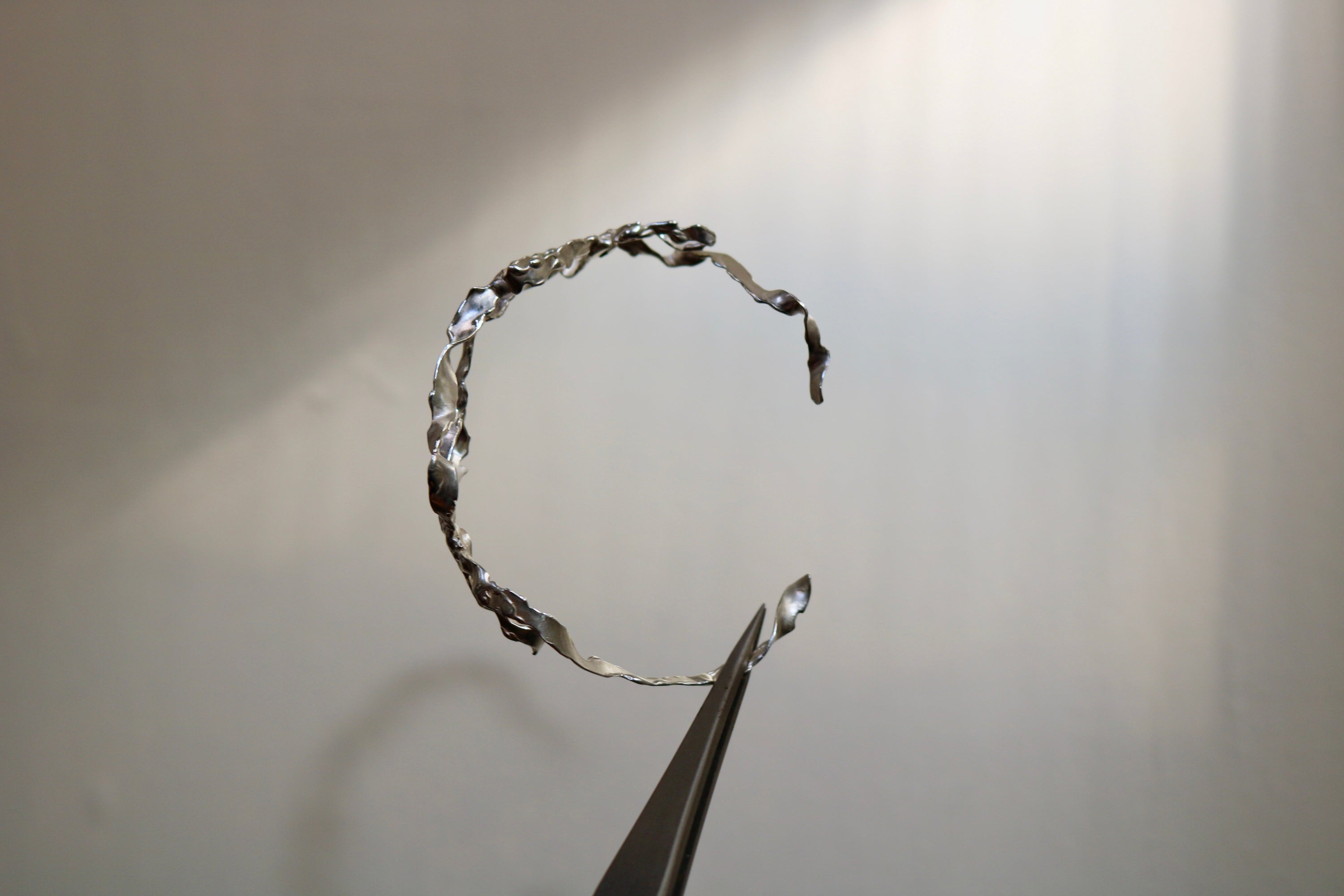 Burnt bow cuff bracelet