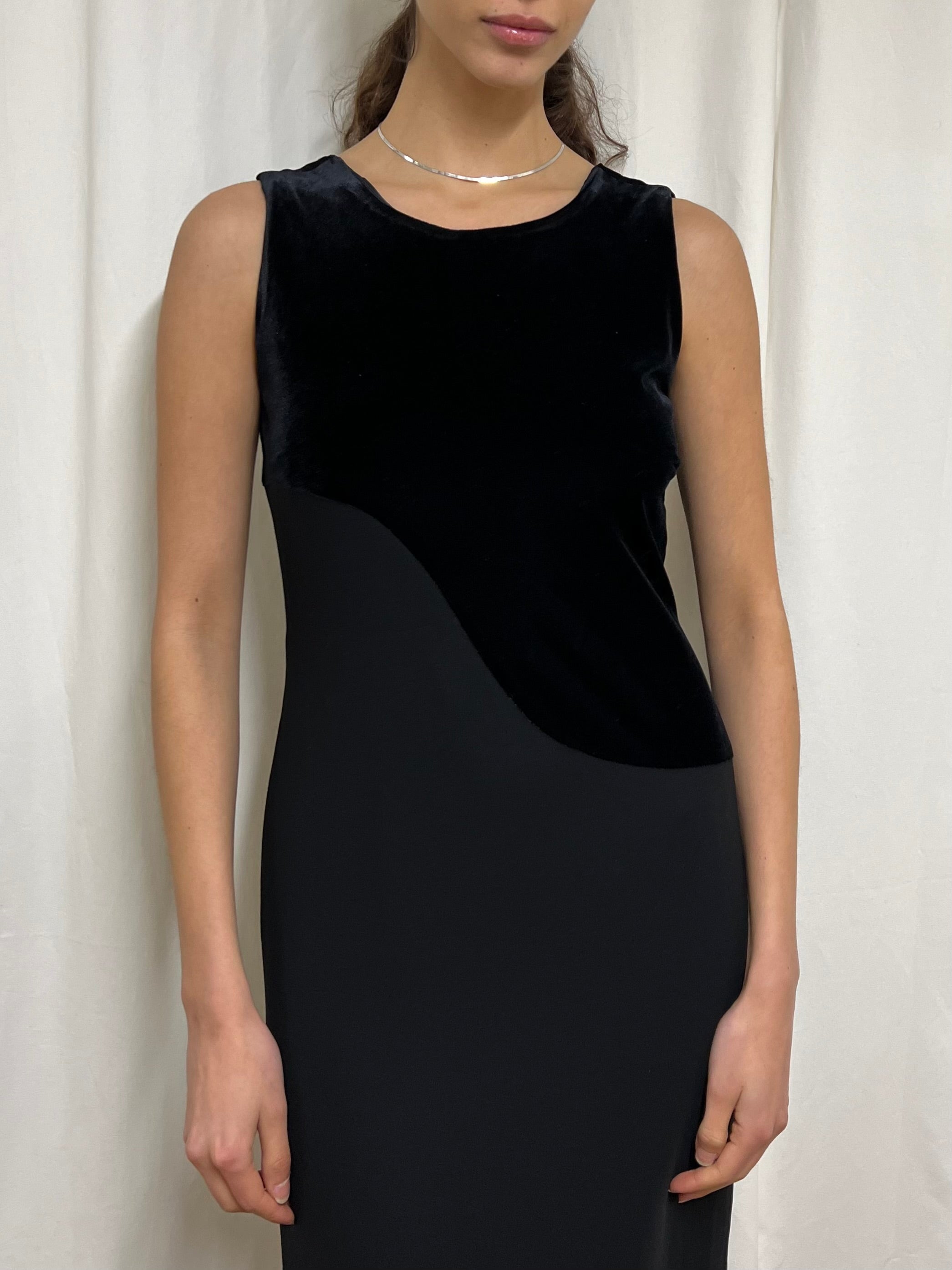 Velvet evening dress