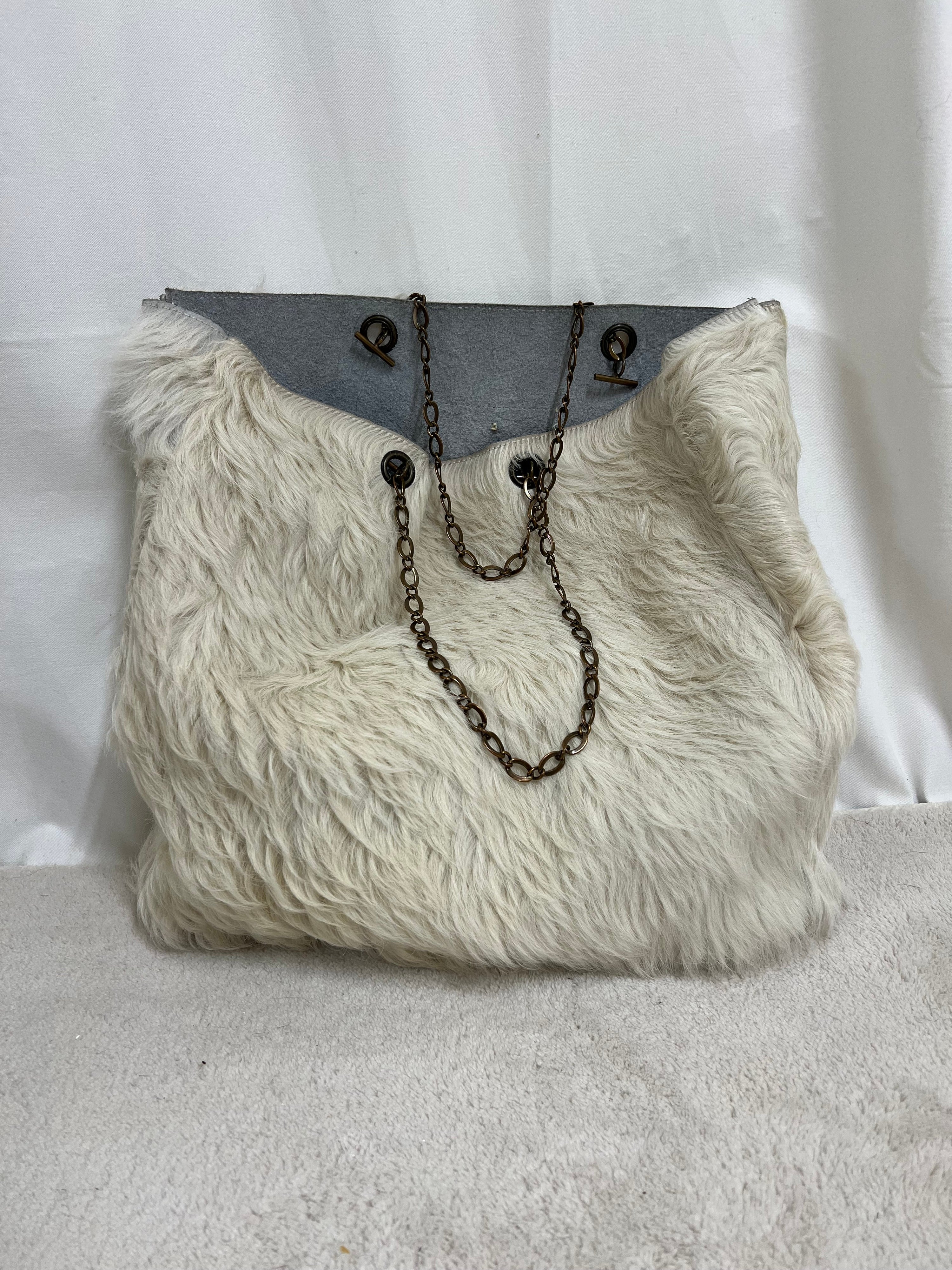 Goat fur bag