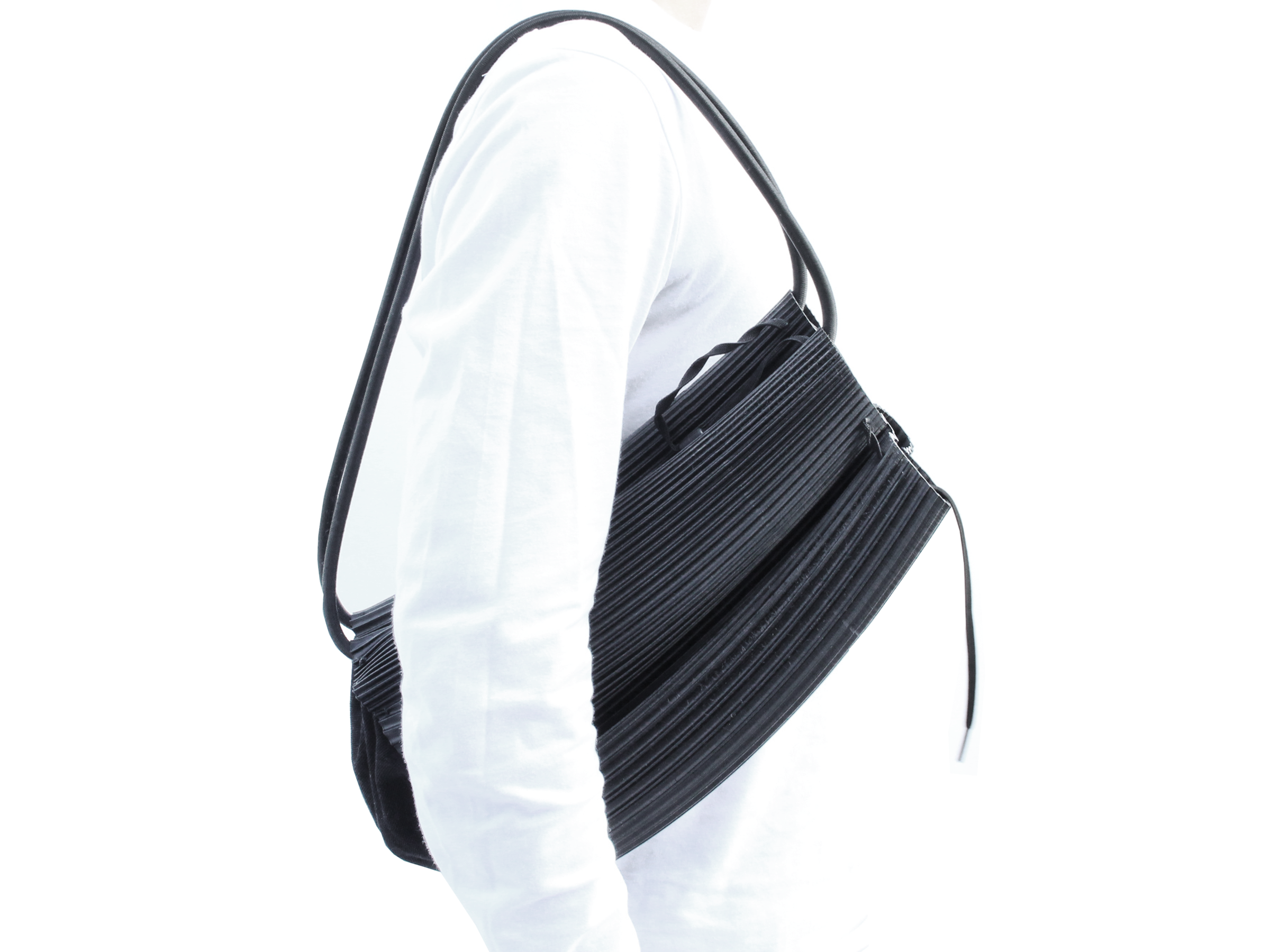 Rubber body bag, black