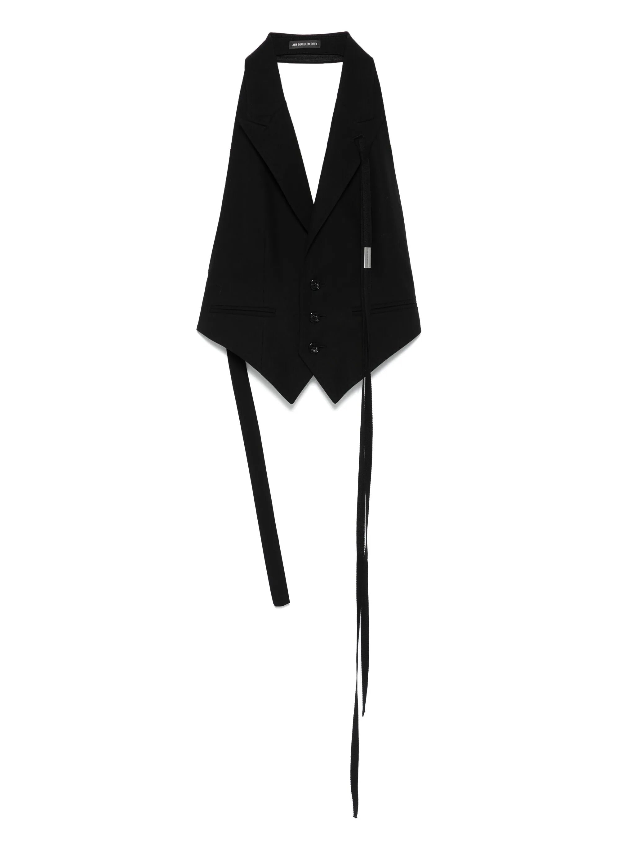 Zipora peak lapel backless waistcoat