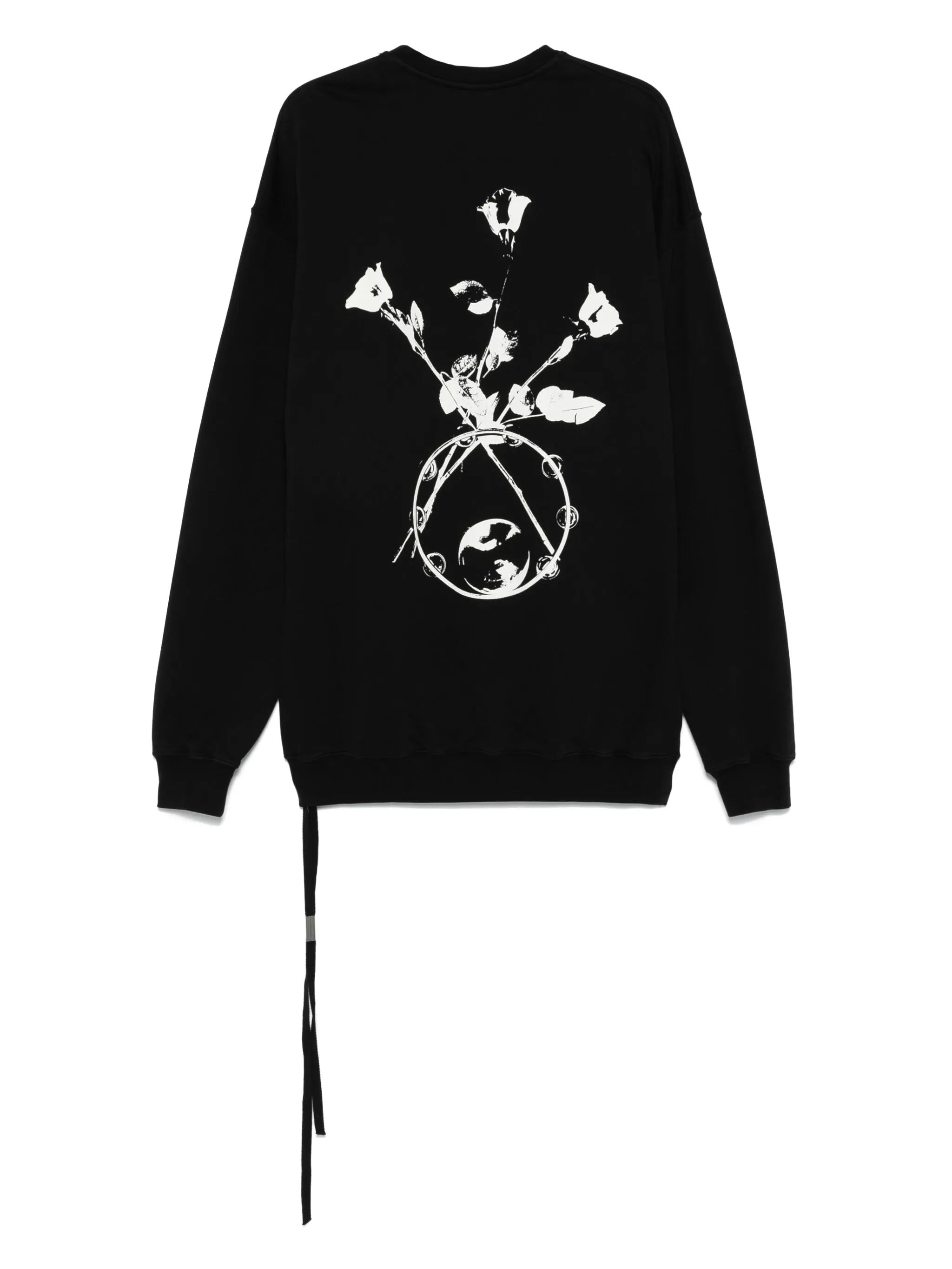 Femi high comfort crew neck sweater with "eternal roses" print