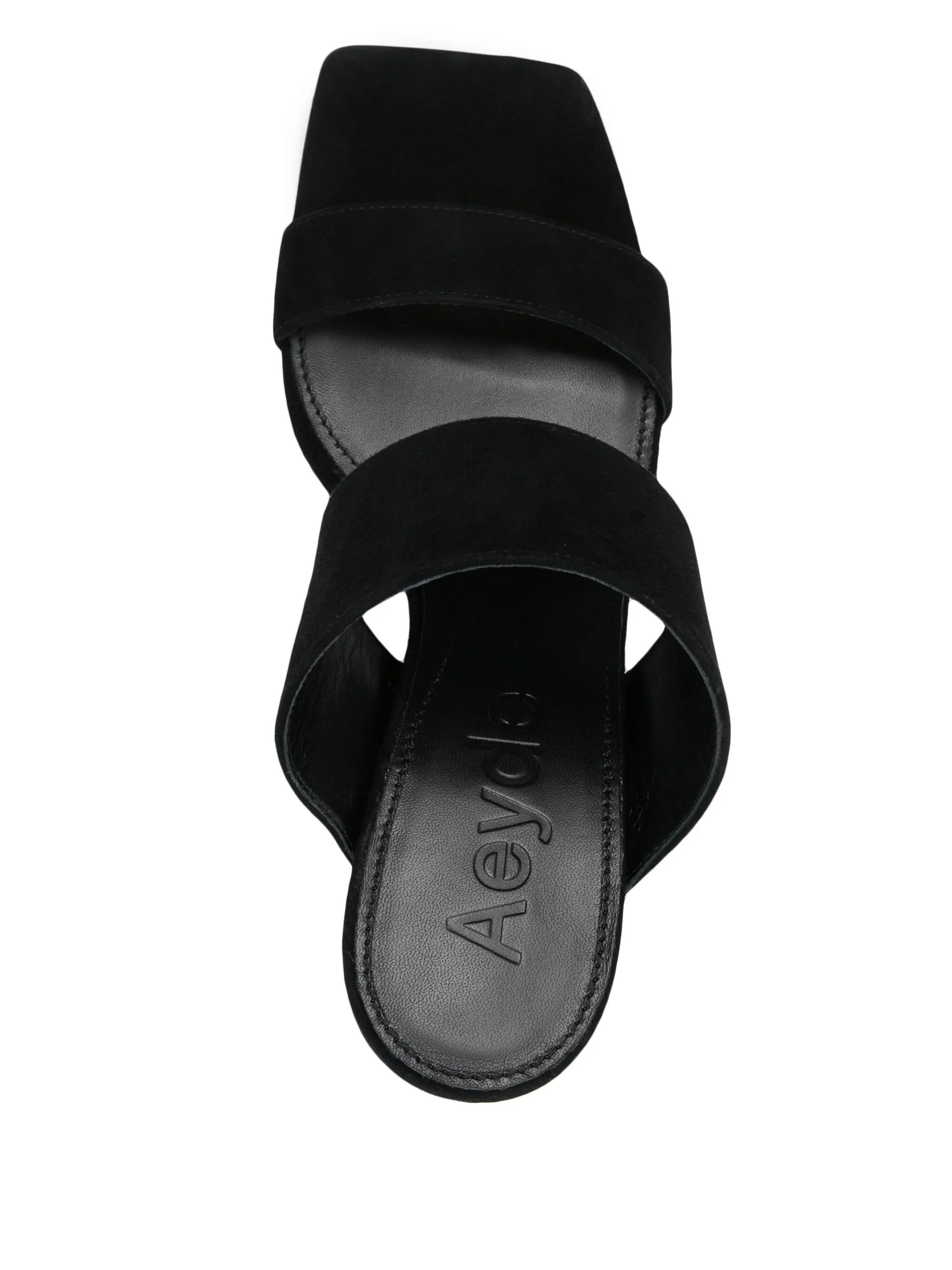 Varvara kid suede leather black