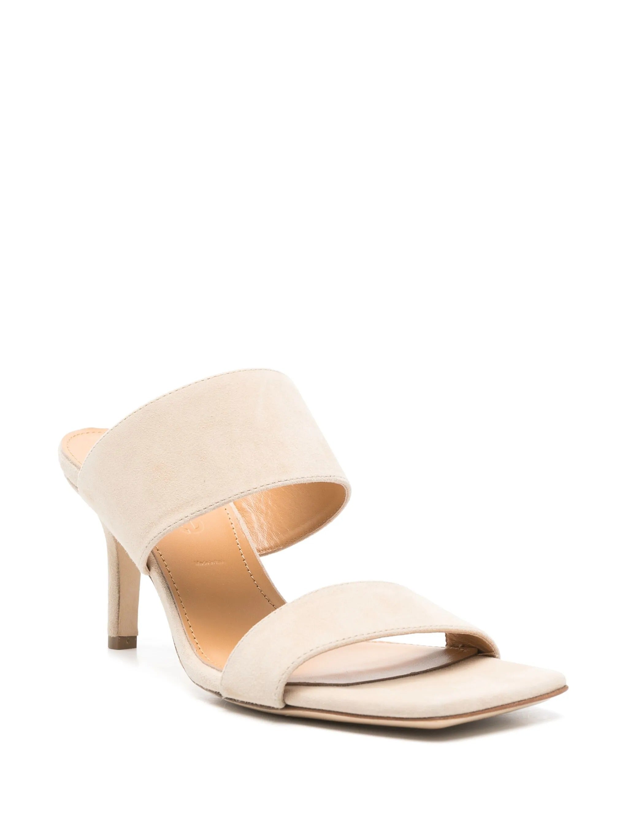 Varvara kid suede leather latte