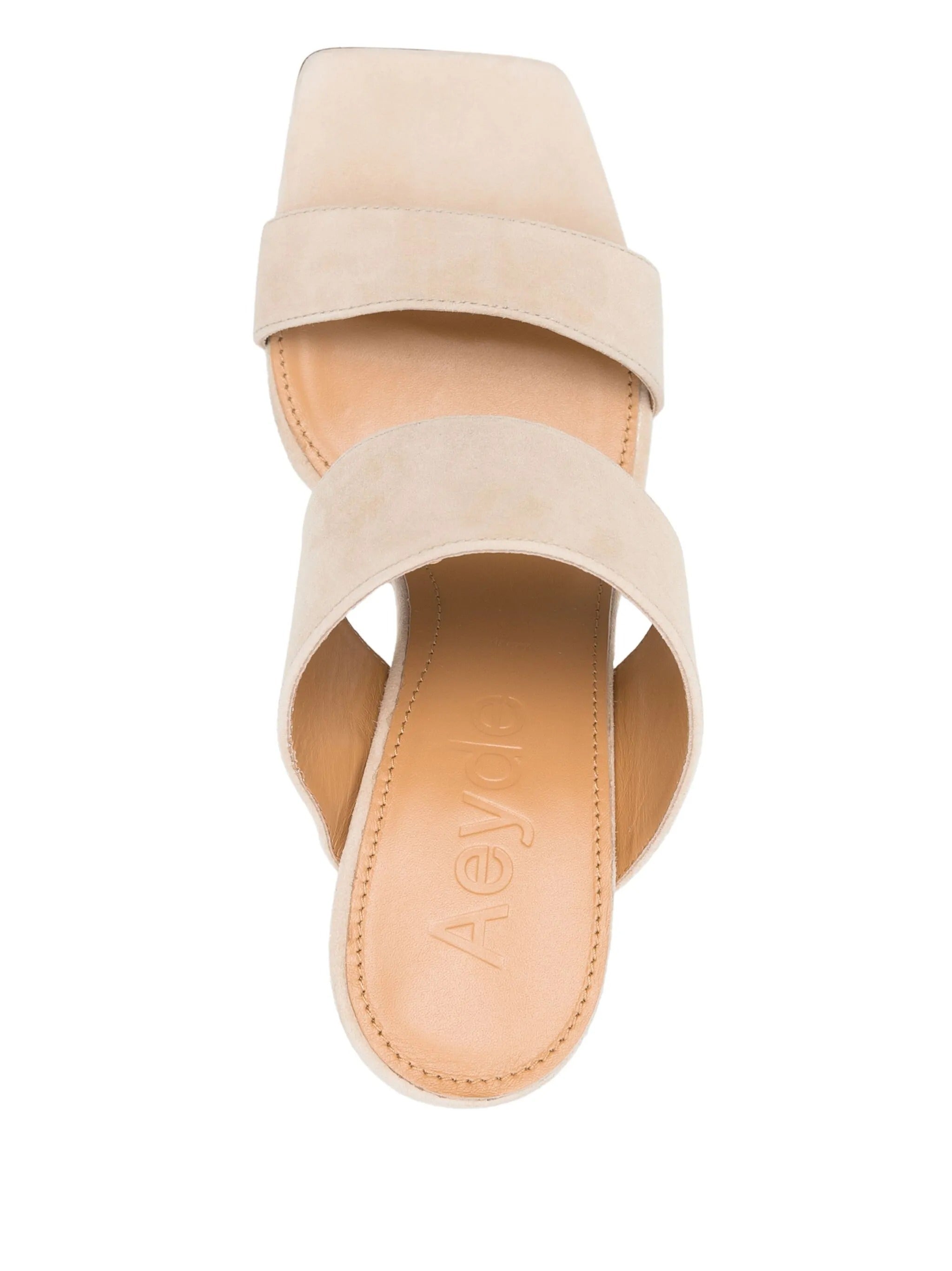Varvara kid suede leather latte