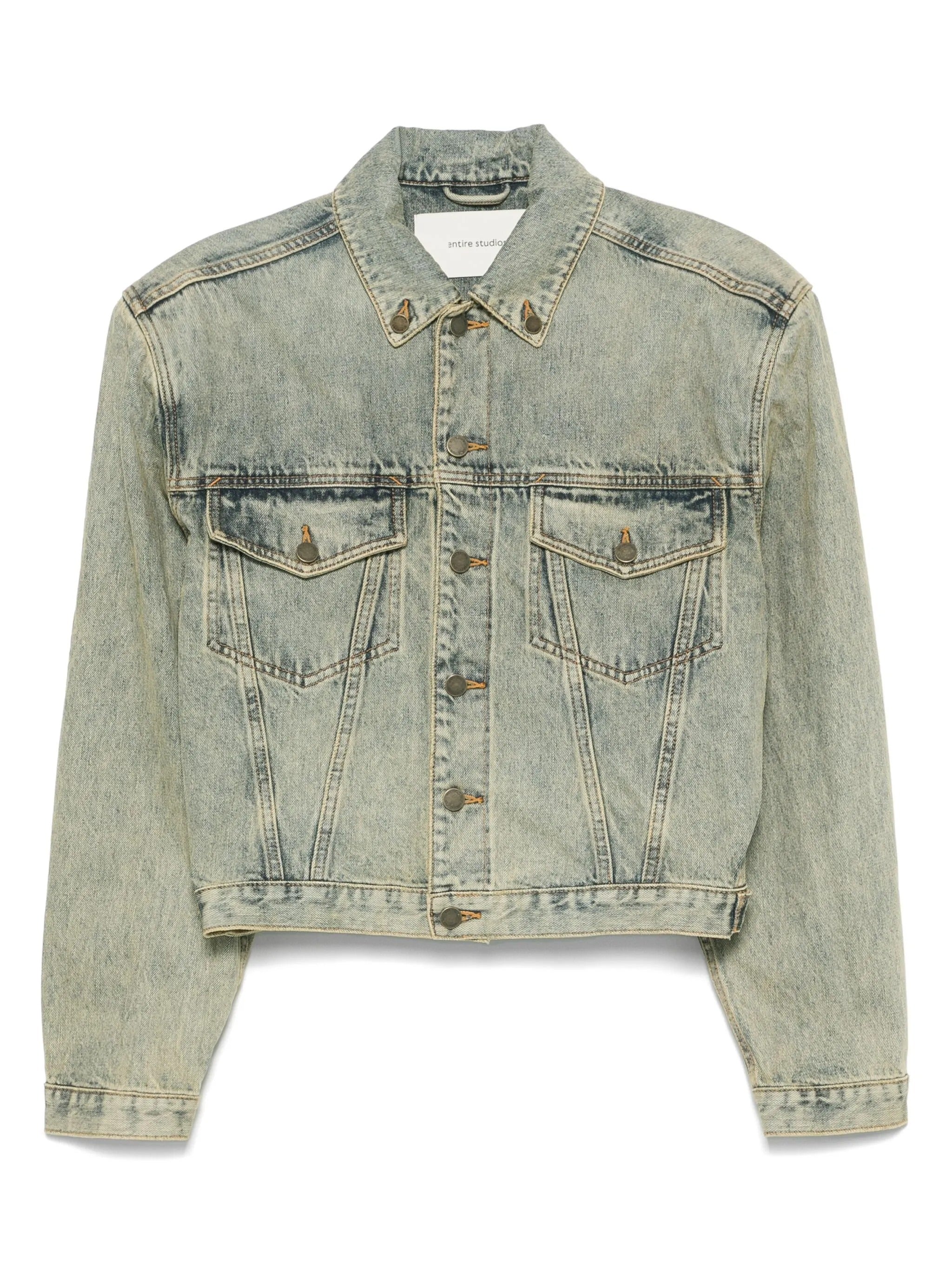 Shrunken denim jacket surface wave