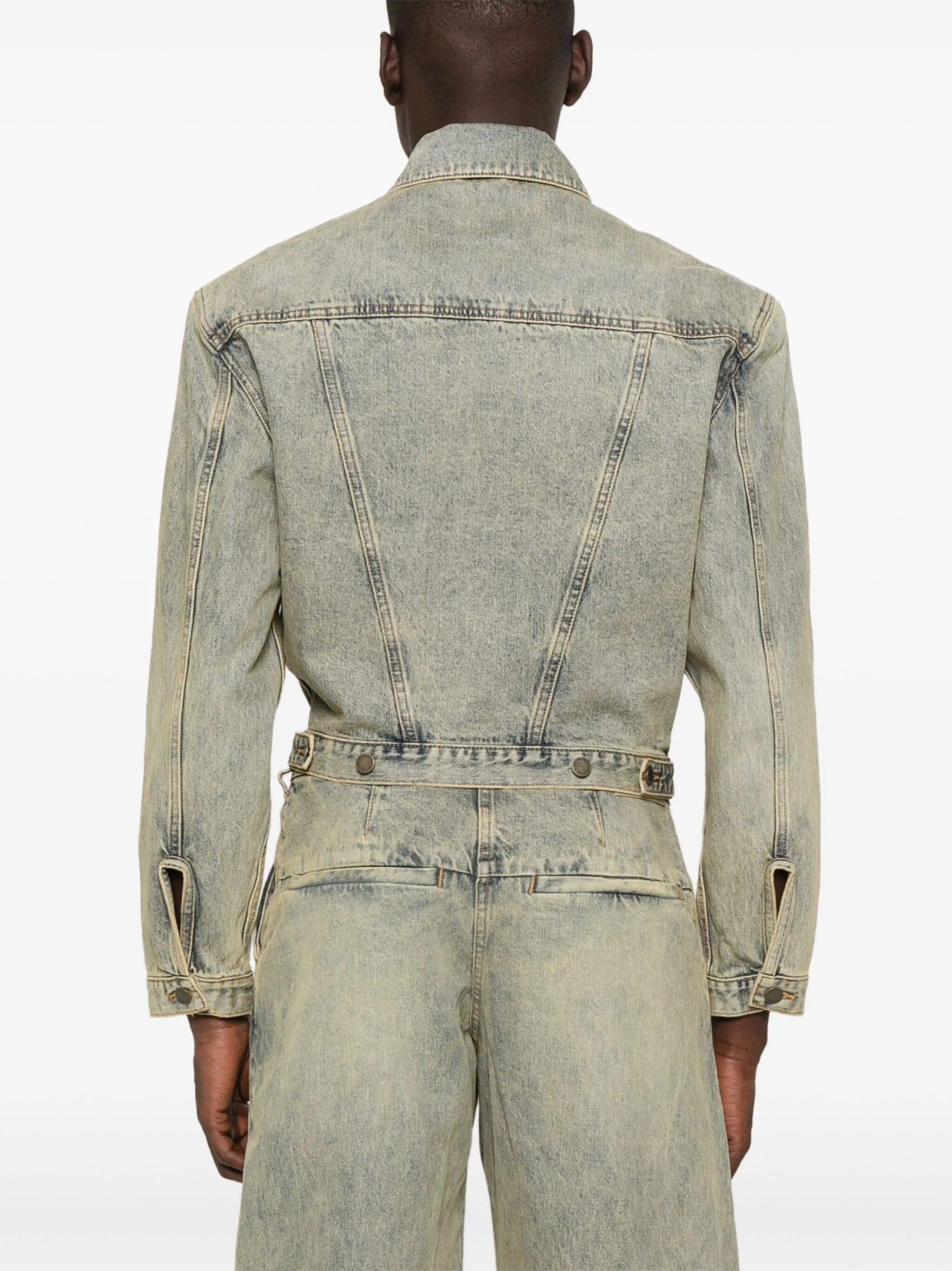 Shrunken denim jacket surface wave