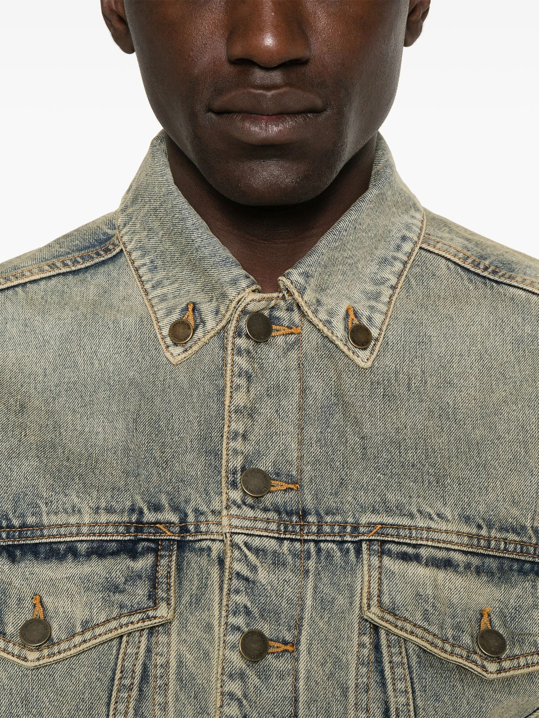 Shrunken denim jacket surface wave