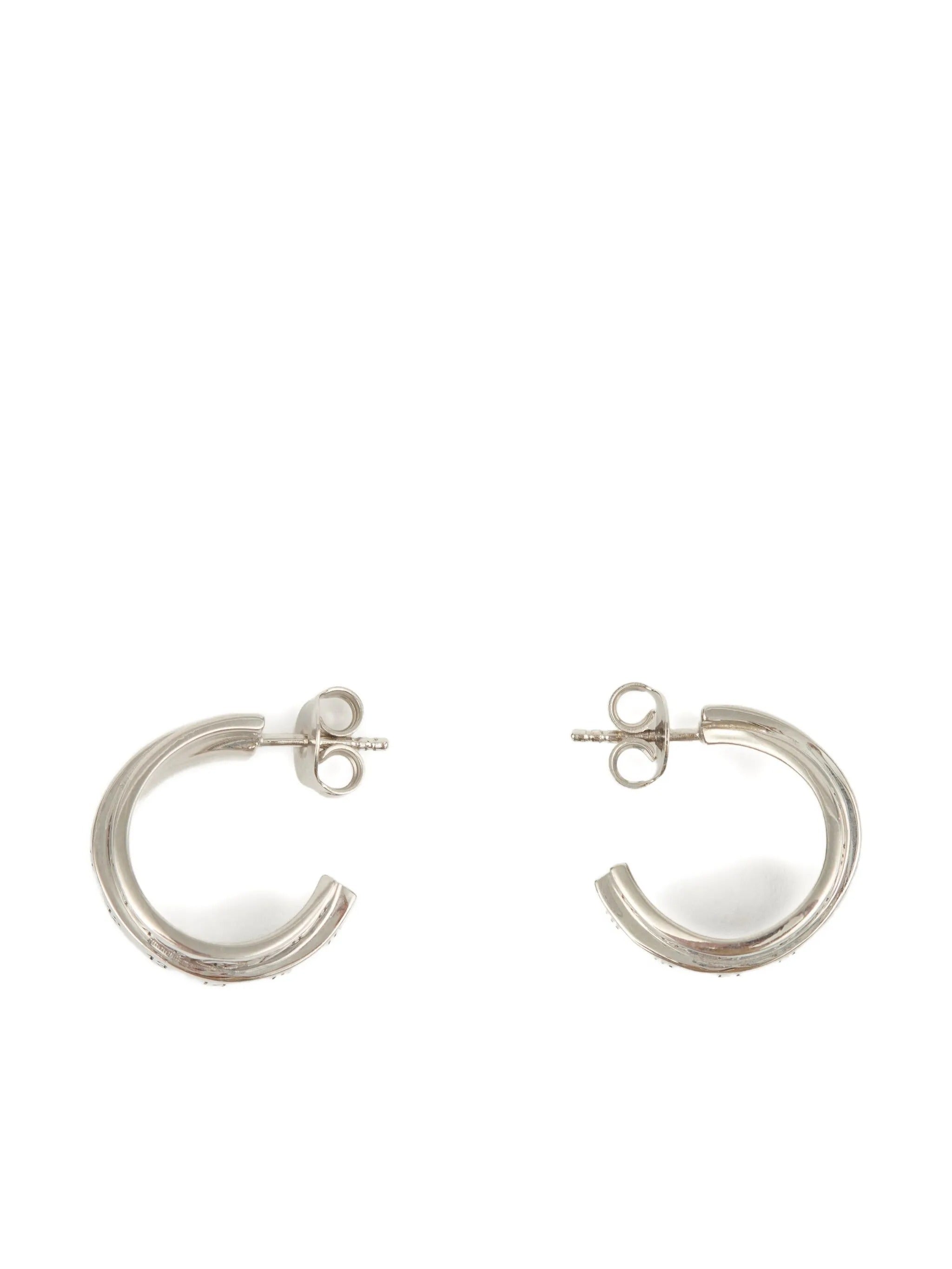 Triple logo earrings