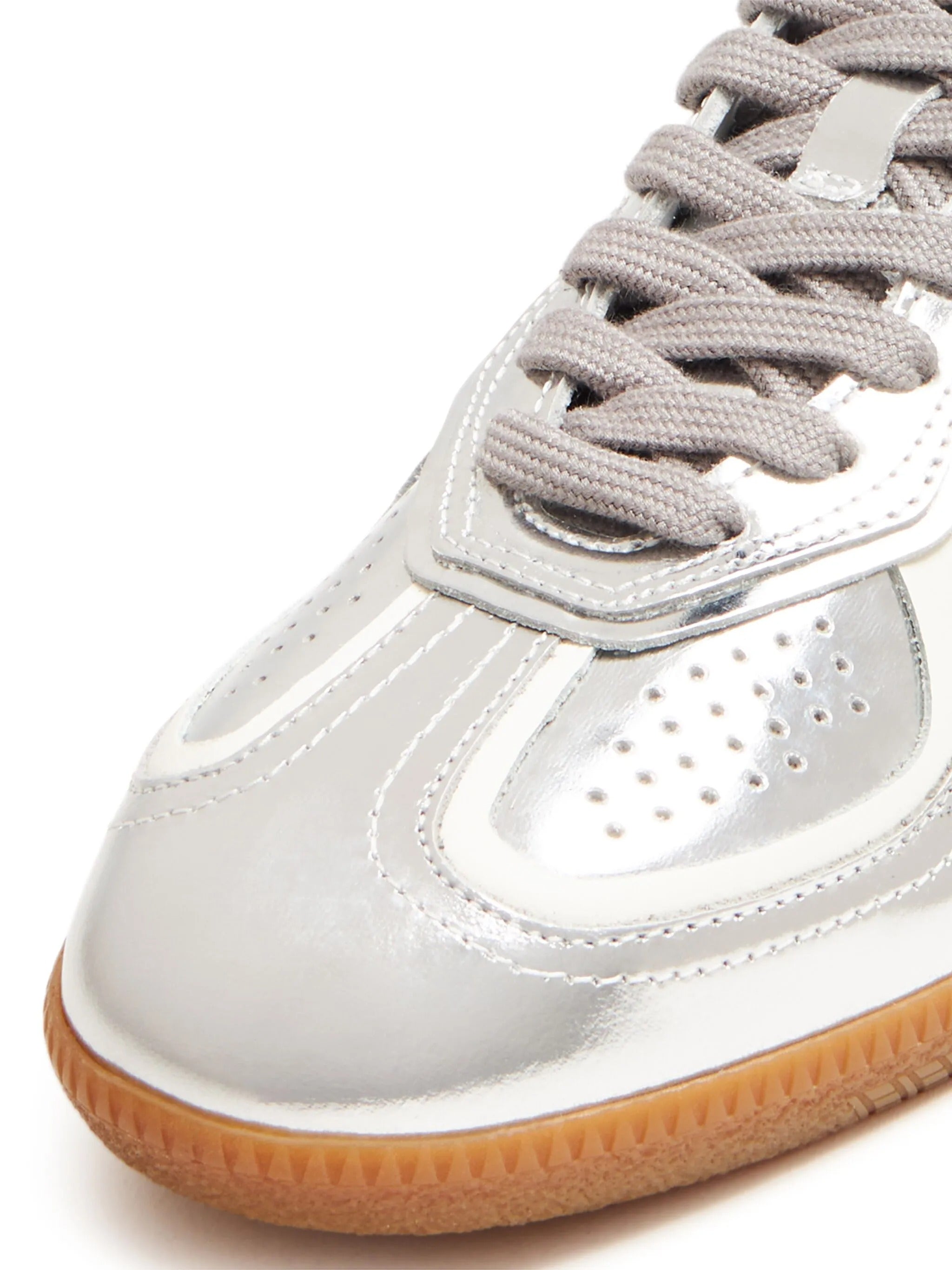 Tb.490 rife shimmer silver cream leather sneakers