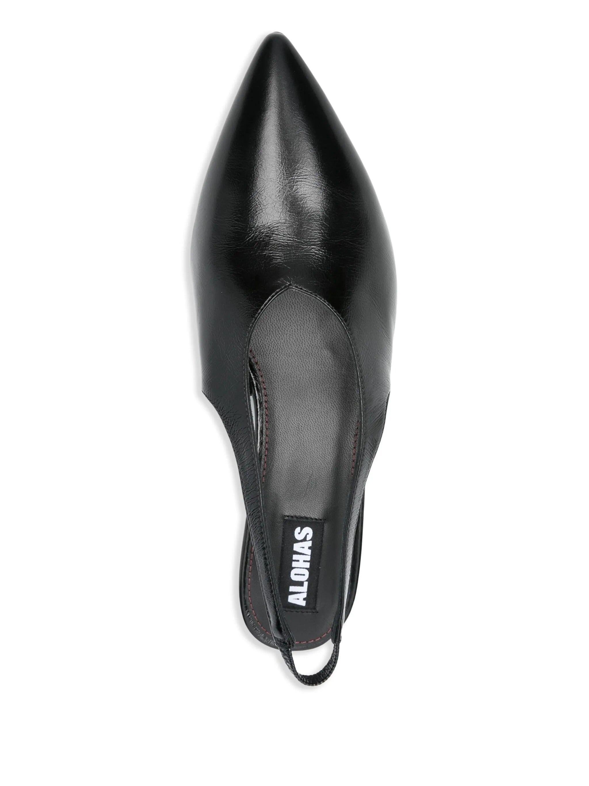 Eros black leather mules