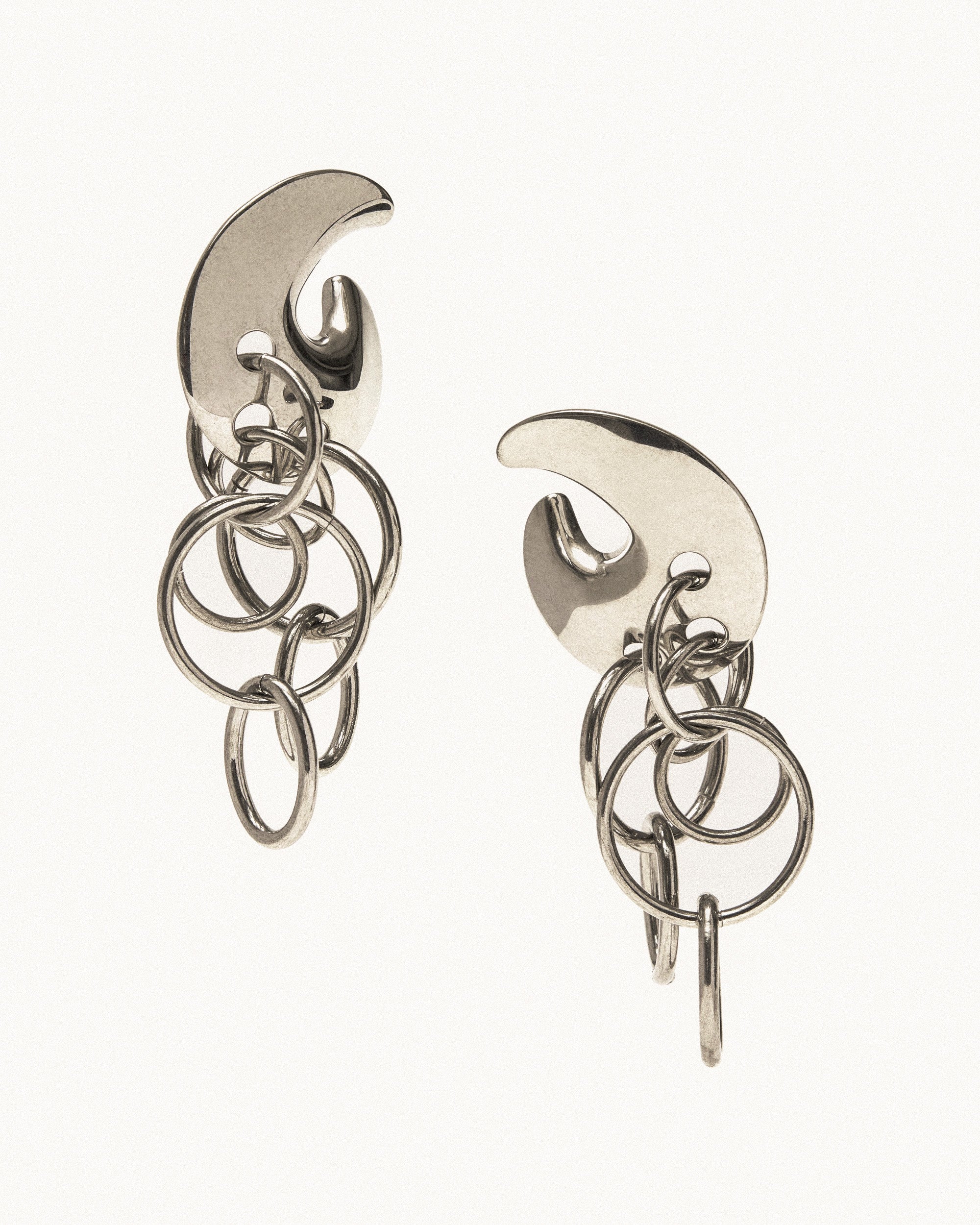 Pierced armour earrings