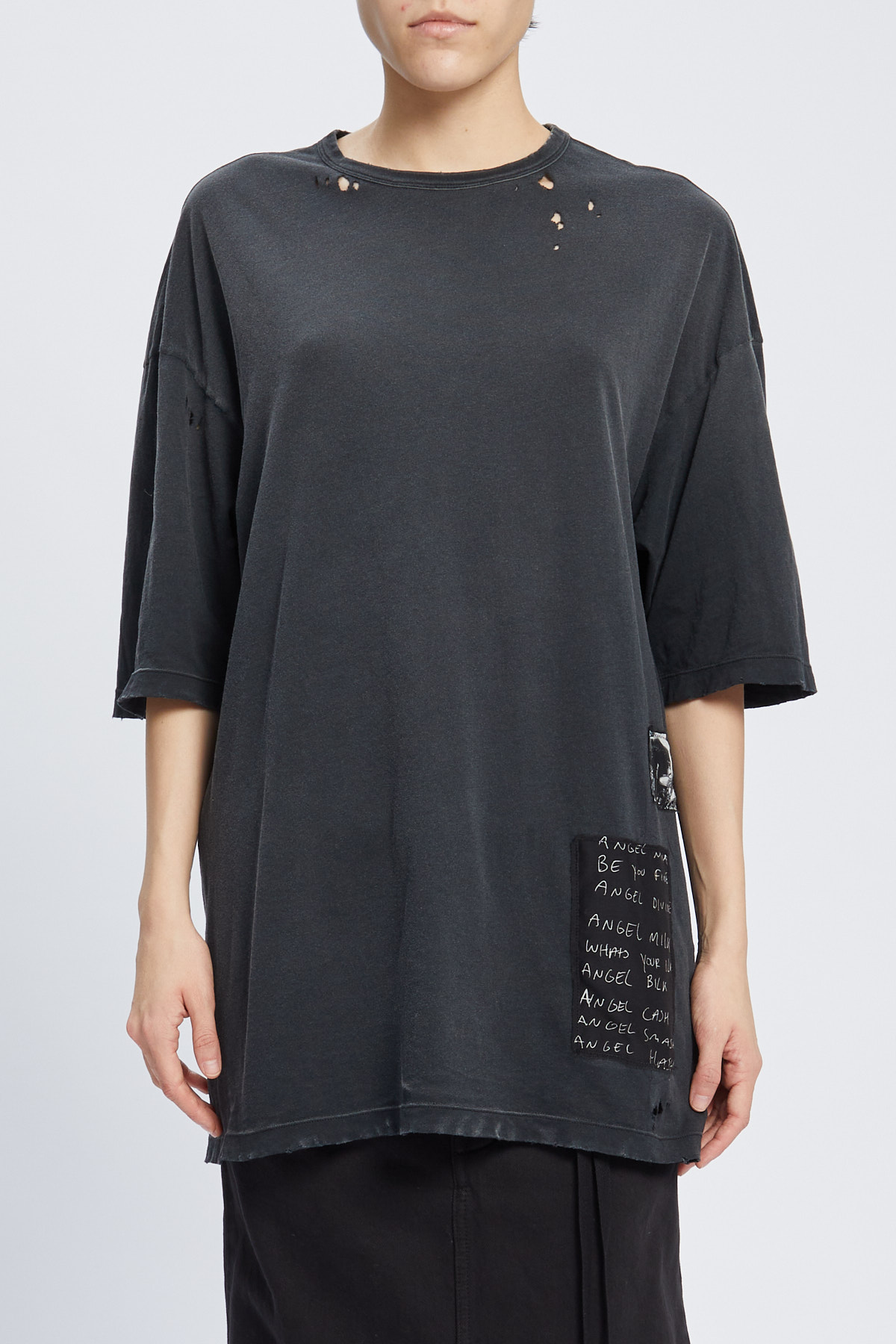 Aga high comfort t-shirt with printed patches