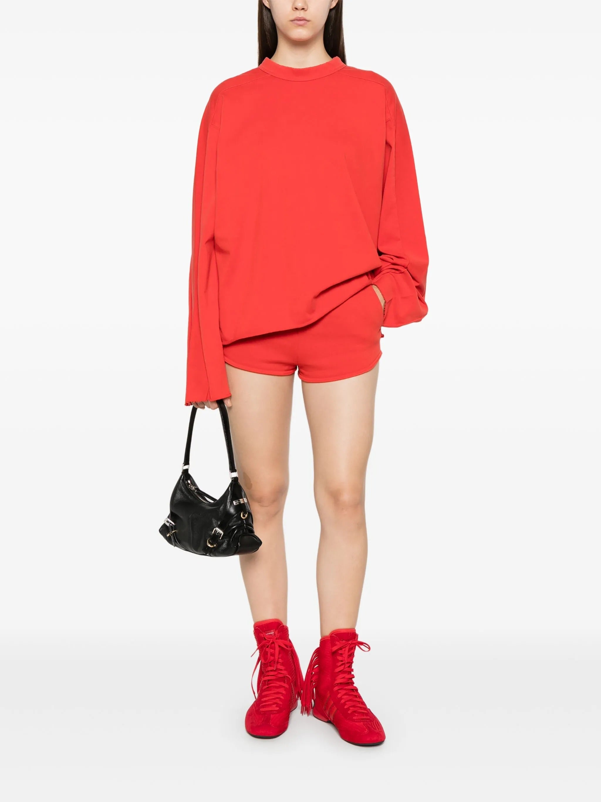 Heavy ls tee cherry